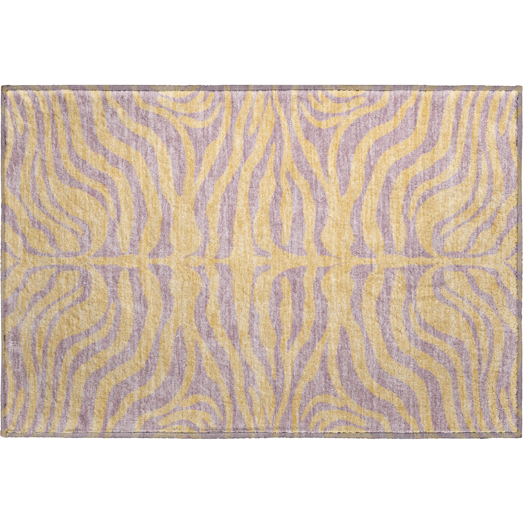 Reykjavik Machine Washable Transitional Peach Orange Rug 1'8" x 2'6" #shape_Rectangle