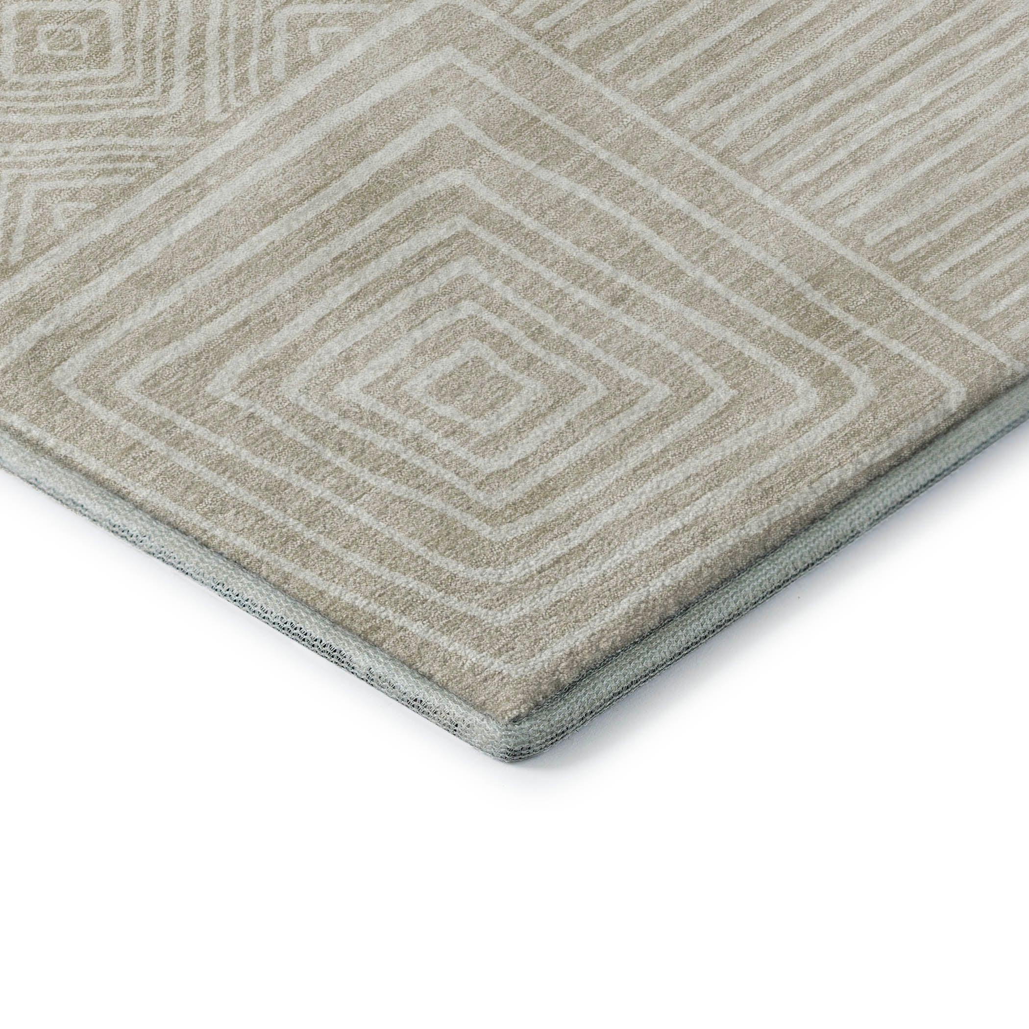 Santorini Machine Washable Transitional Beige Brown Rug 1'8" x 2'6" #shape_Rectangle