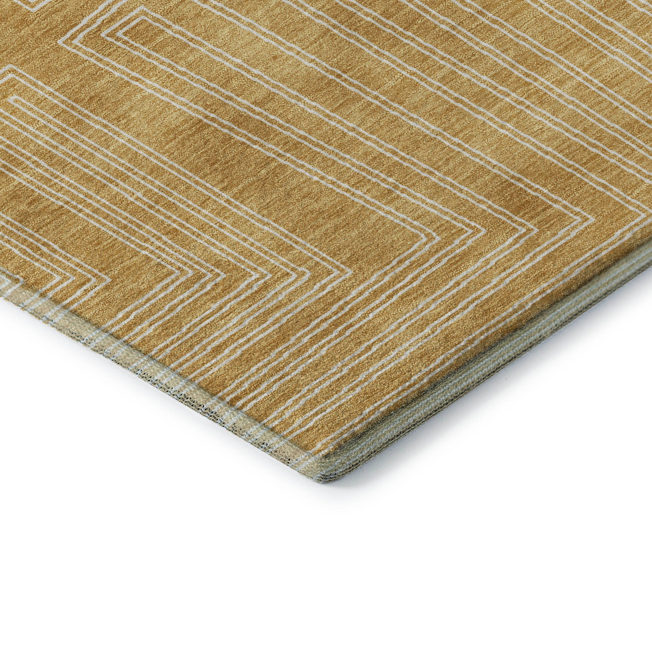 Vienna Machine Washable Transitional Gold Rug 1'8" x 2'6" #shape_Rectangle