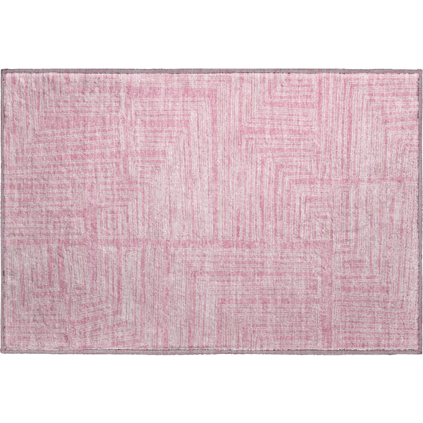 Vienna Machine Washable Transitional Pink Rug 1'8" x 2'6"