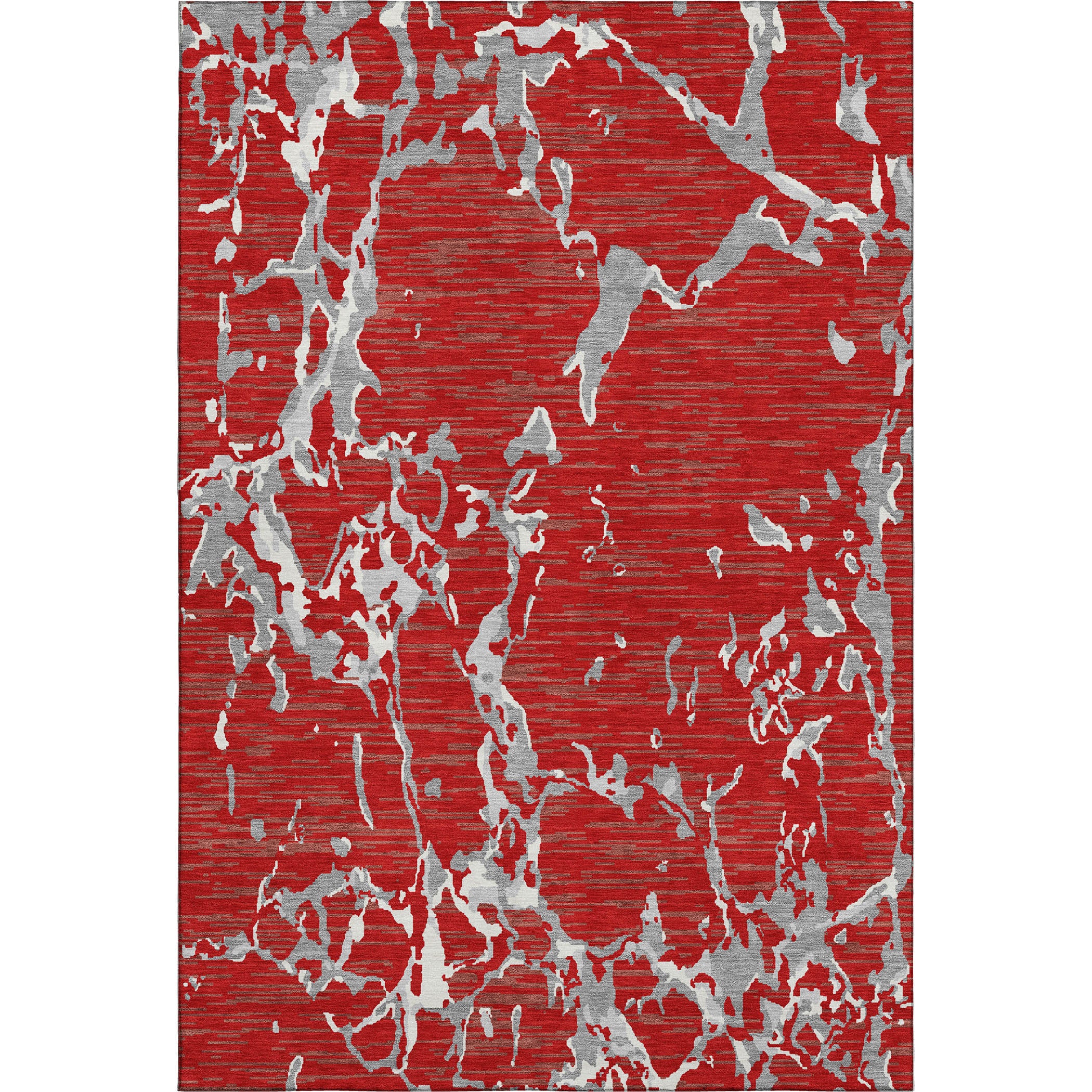 Baku Machine Washable Transitional Red Rug 2'6" x 3'10" #shape_Rectangle