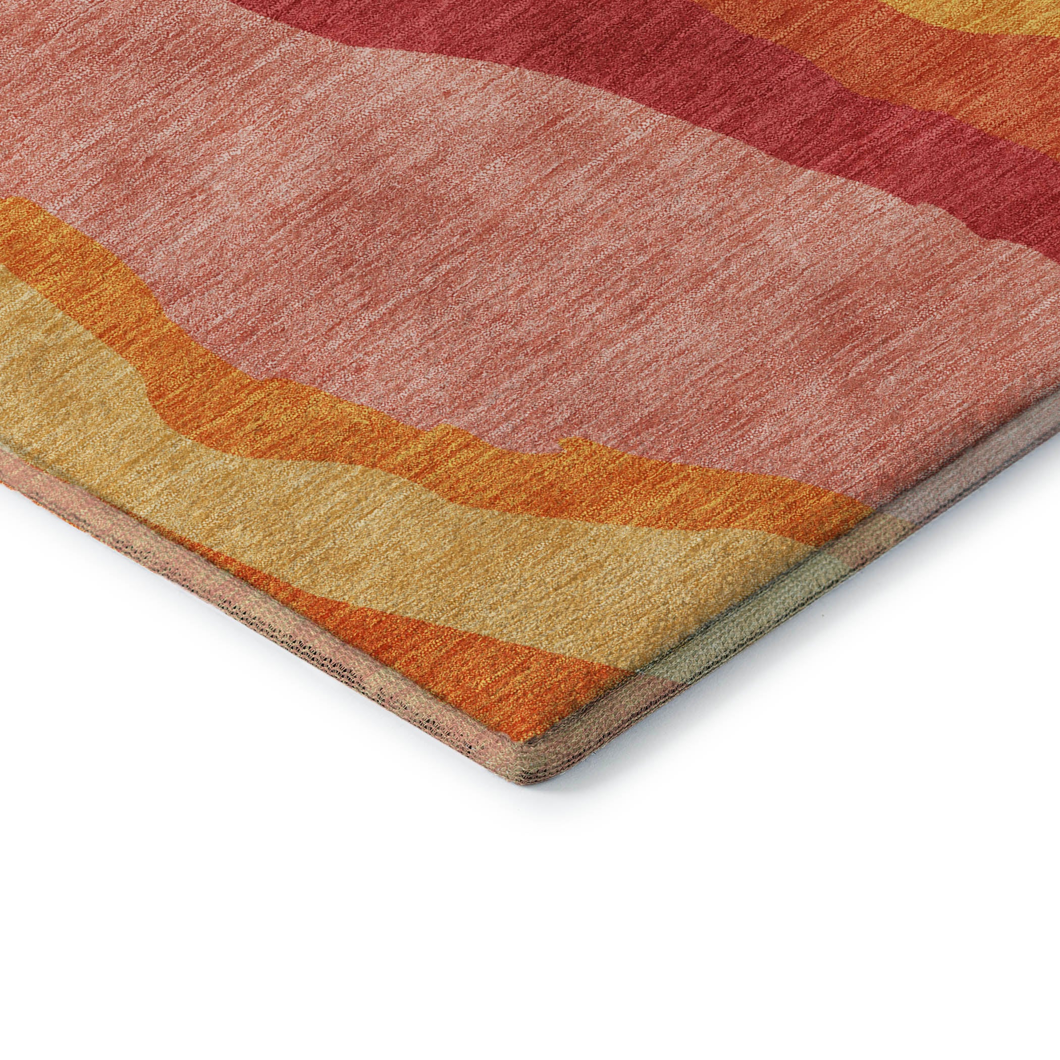 Baku Machine Washable Transitional Blush Pink Rug 1'8" x 2'6" #shape_Rectangle