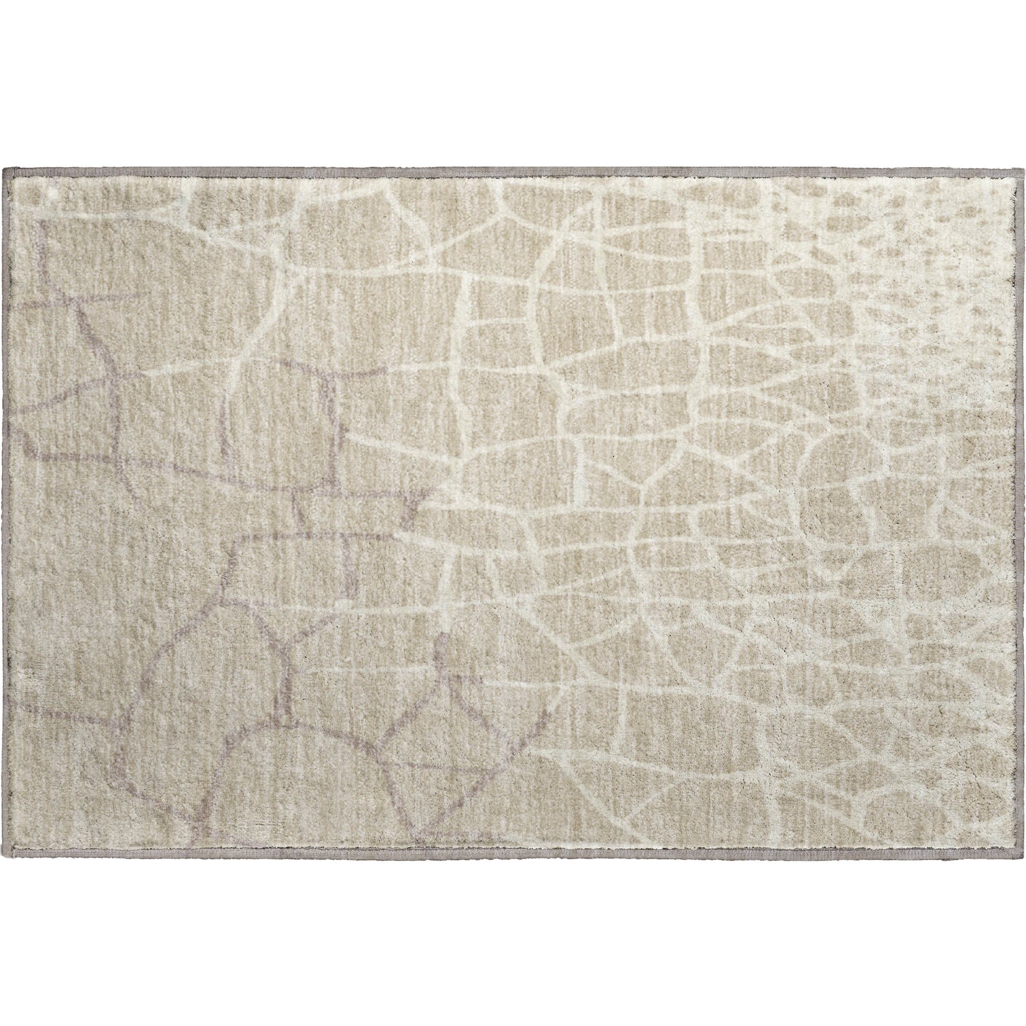 Dubrovnik Machine Washable Transitional Beige Brown Rug 1'8" x 2'6" #shape_Rectangle