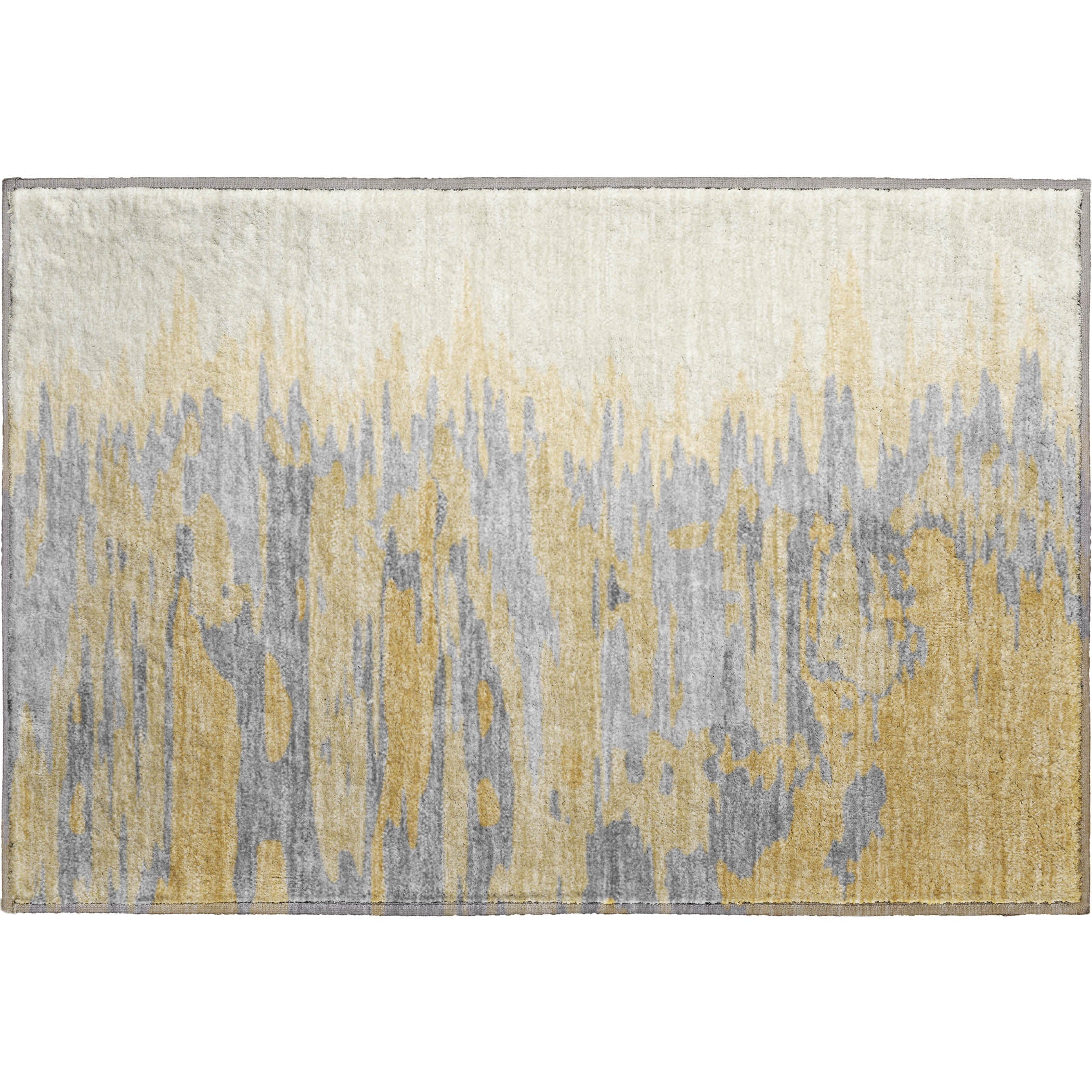 Dubrovnik Machine Washable Transitional Gold Rug 1'8" x 2'6" #shape_Rectangle