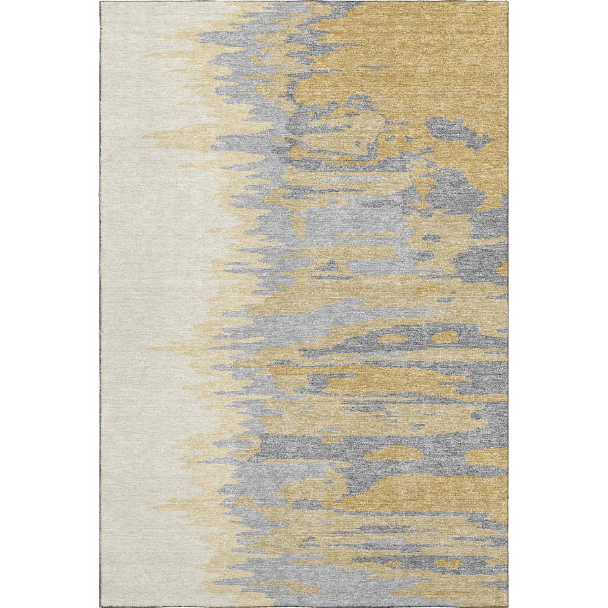 Dubrovnik Machine Washable Transitional Gold Rug 2'6" x 3'10" #shape_Rectangle