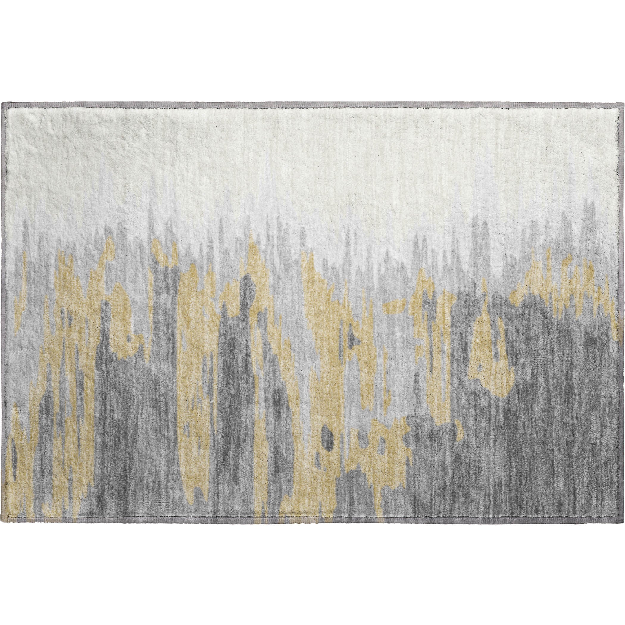 Dubrovnik Machine Washable Transitional Gray Rug 1'8" x 2'6" #shape_Rectangle