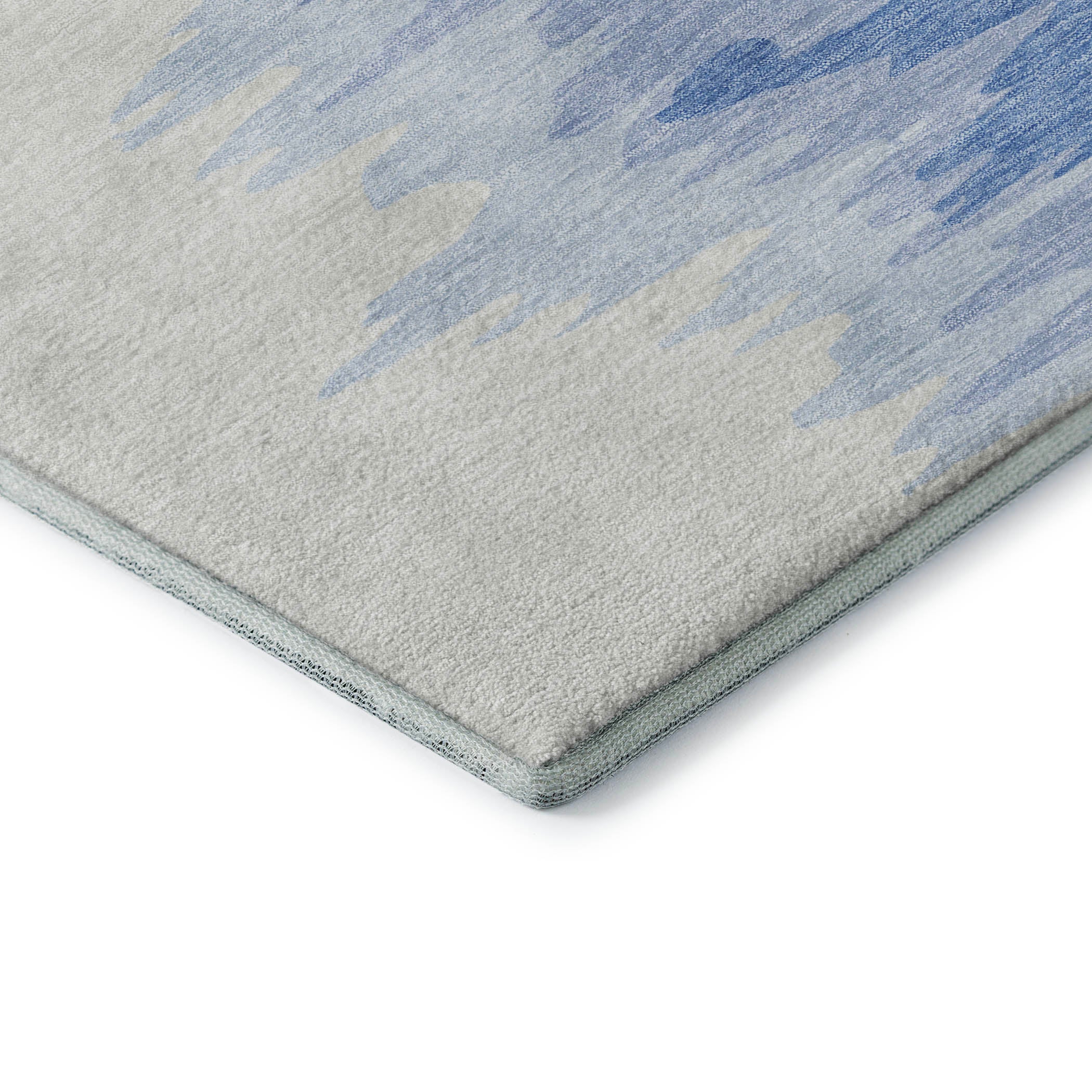 Dubrovnik Machine Washable Transitional Navy Blue Rug 1'8" x 2'6" #shape_Rectangle