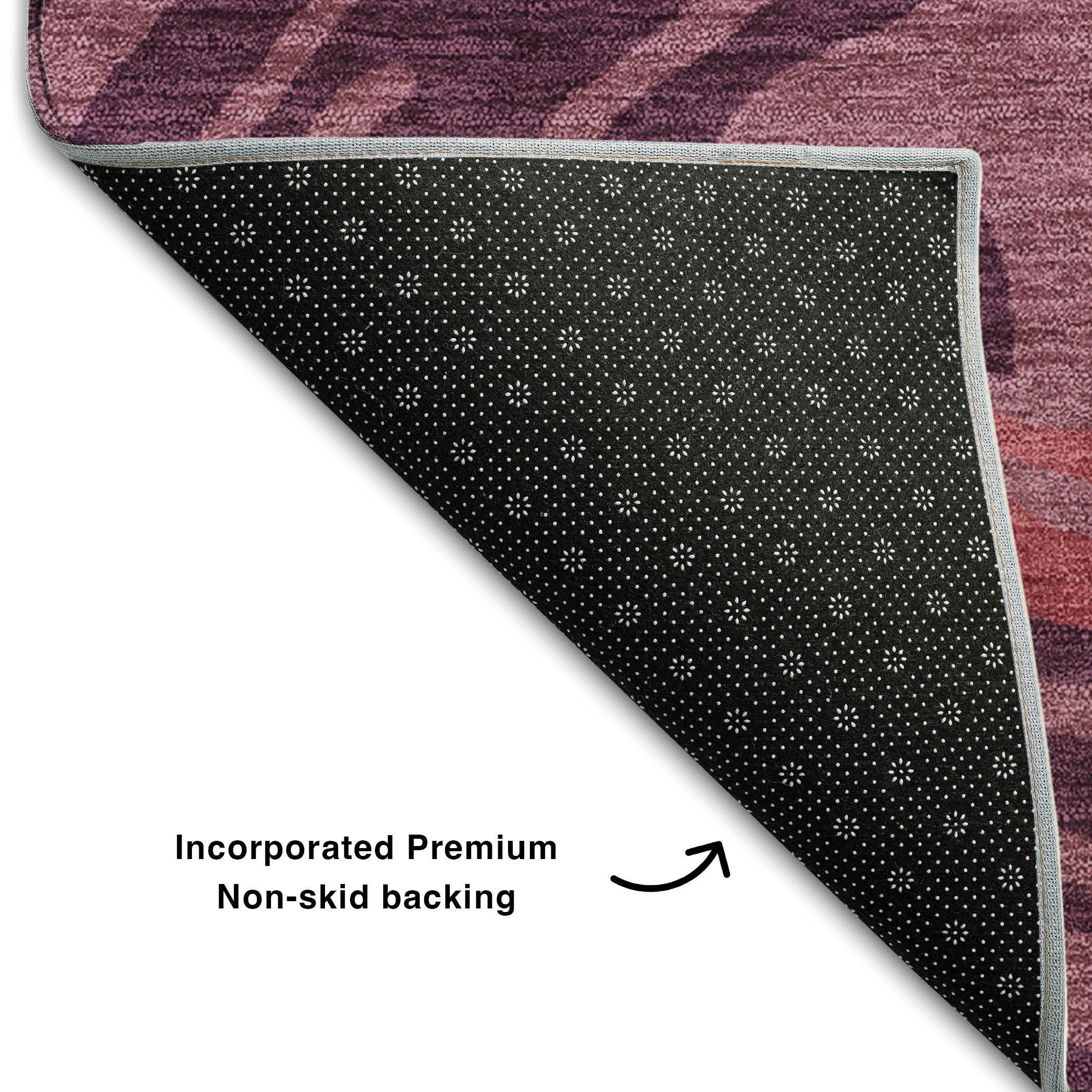 Vienna Machine Washable Transitional Garnet Red Rug 1'8" x 2'6" #shape_Rectangle