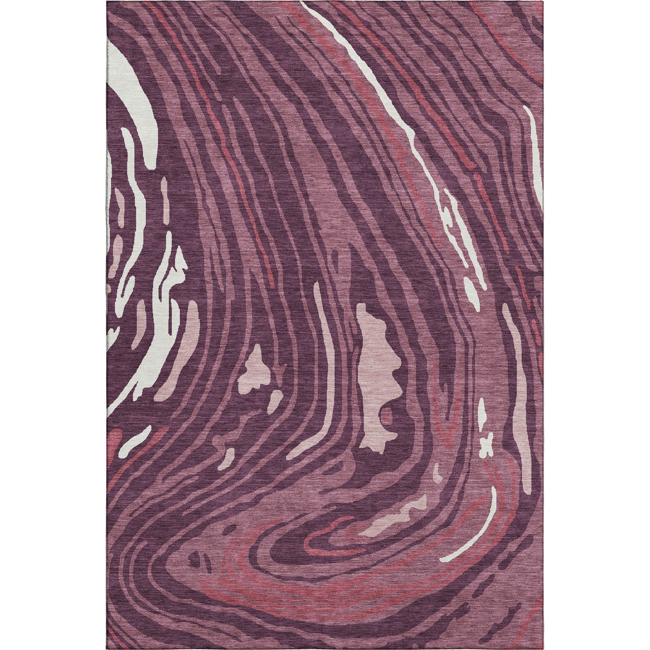 Vienna Machine Washable Transitional Garnet Red Rug 2'6" x 3'10" #shape_Rectangle