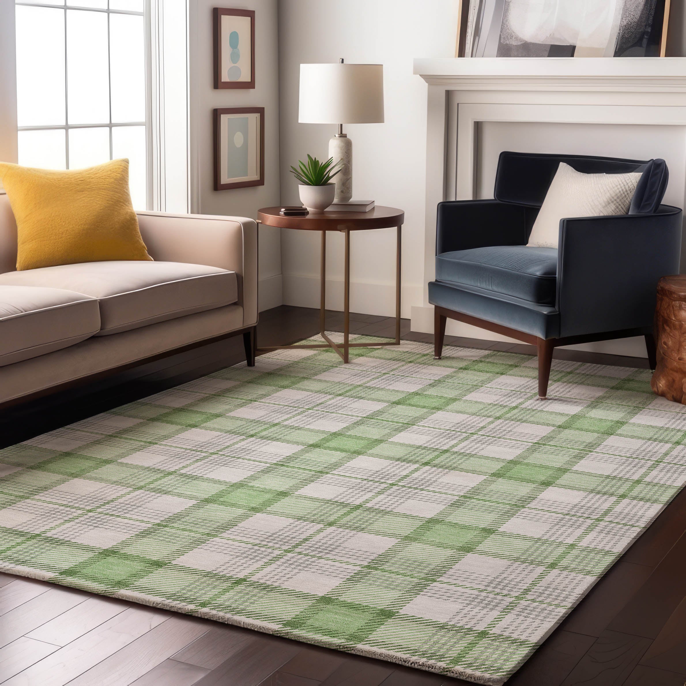 Marrakech Machine Washable Transitional Mint Green Rug 2'6" x 3'10" #shape_Rectangle