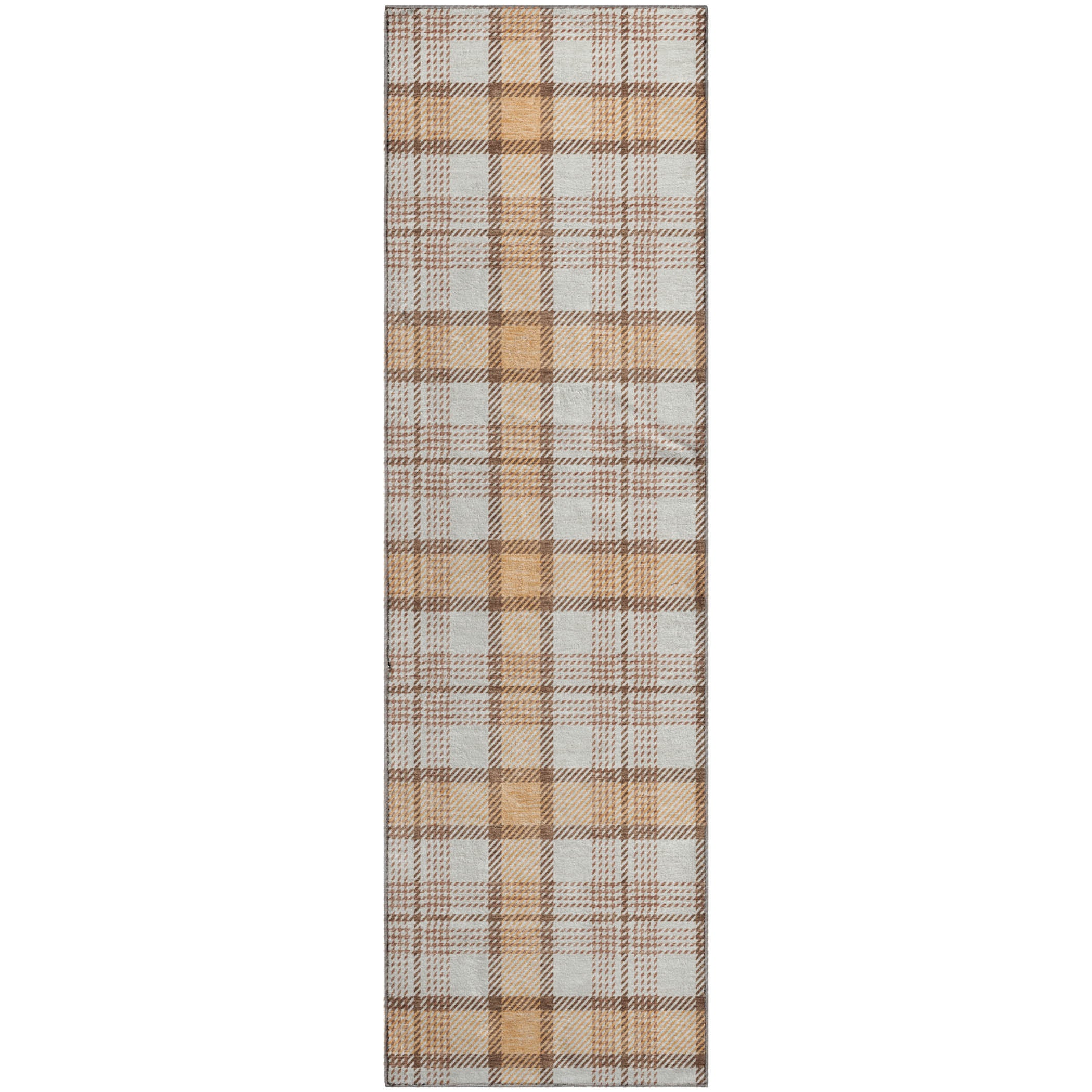 Marrakech Machine Washable Transitional Peach Orange Rug 2'3" x 7'6" #shape_Runner