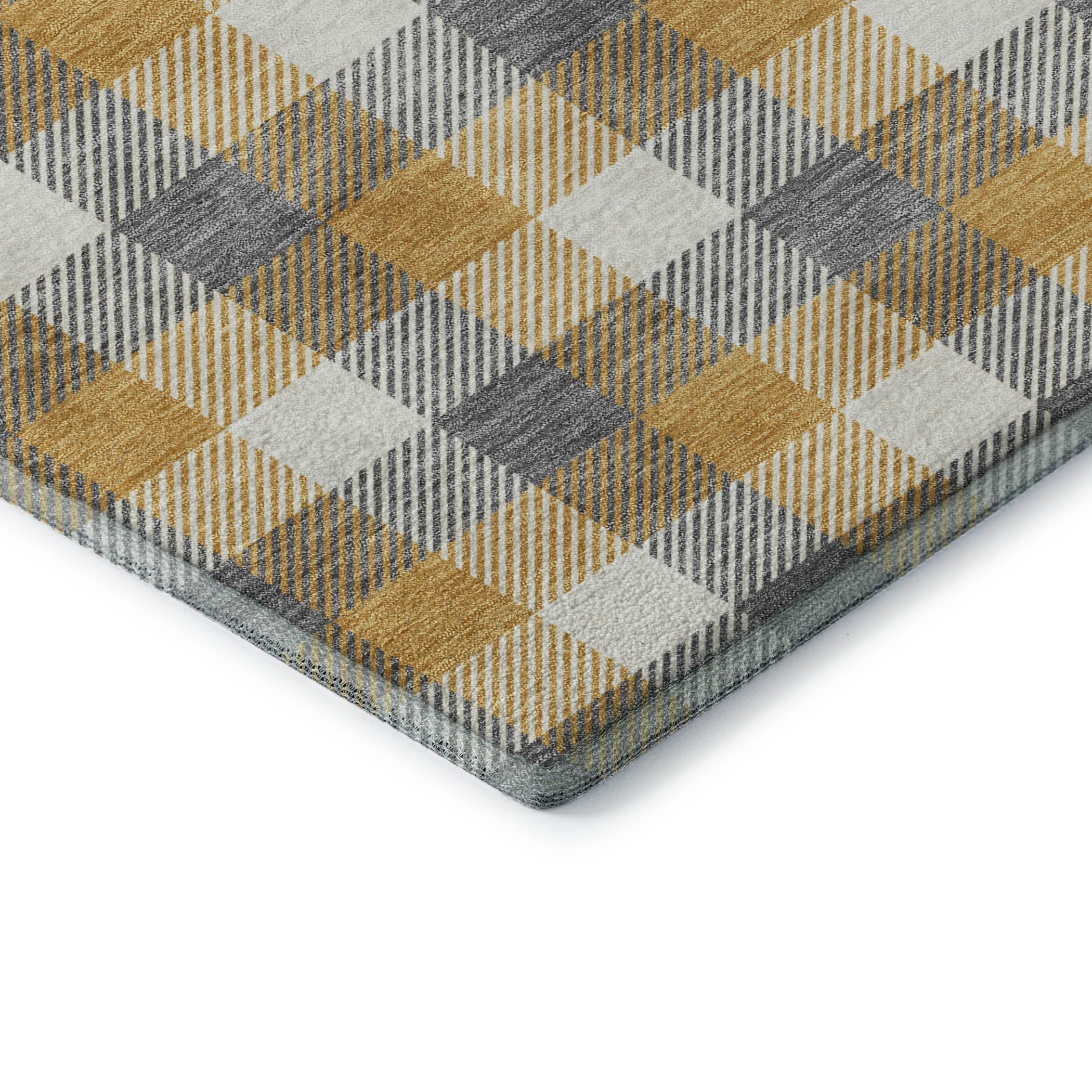 Seoul Machine Washable Transitional Gray Rug 1'8" x 2'6" #shape_Rectangle