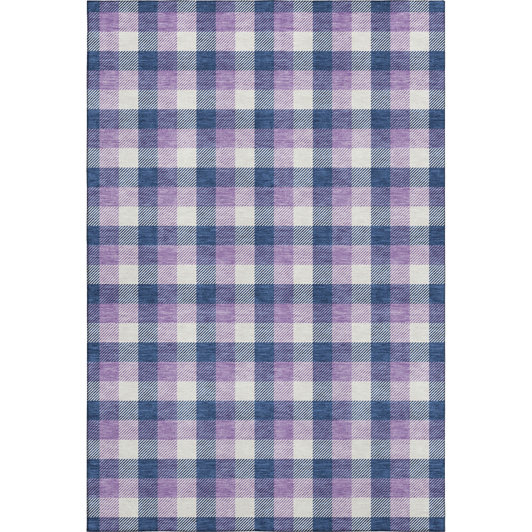 Seoul Machine Washable Transitional Navy Blue Rug 2'6" x 3'10" #shape_Rectangle