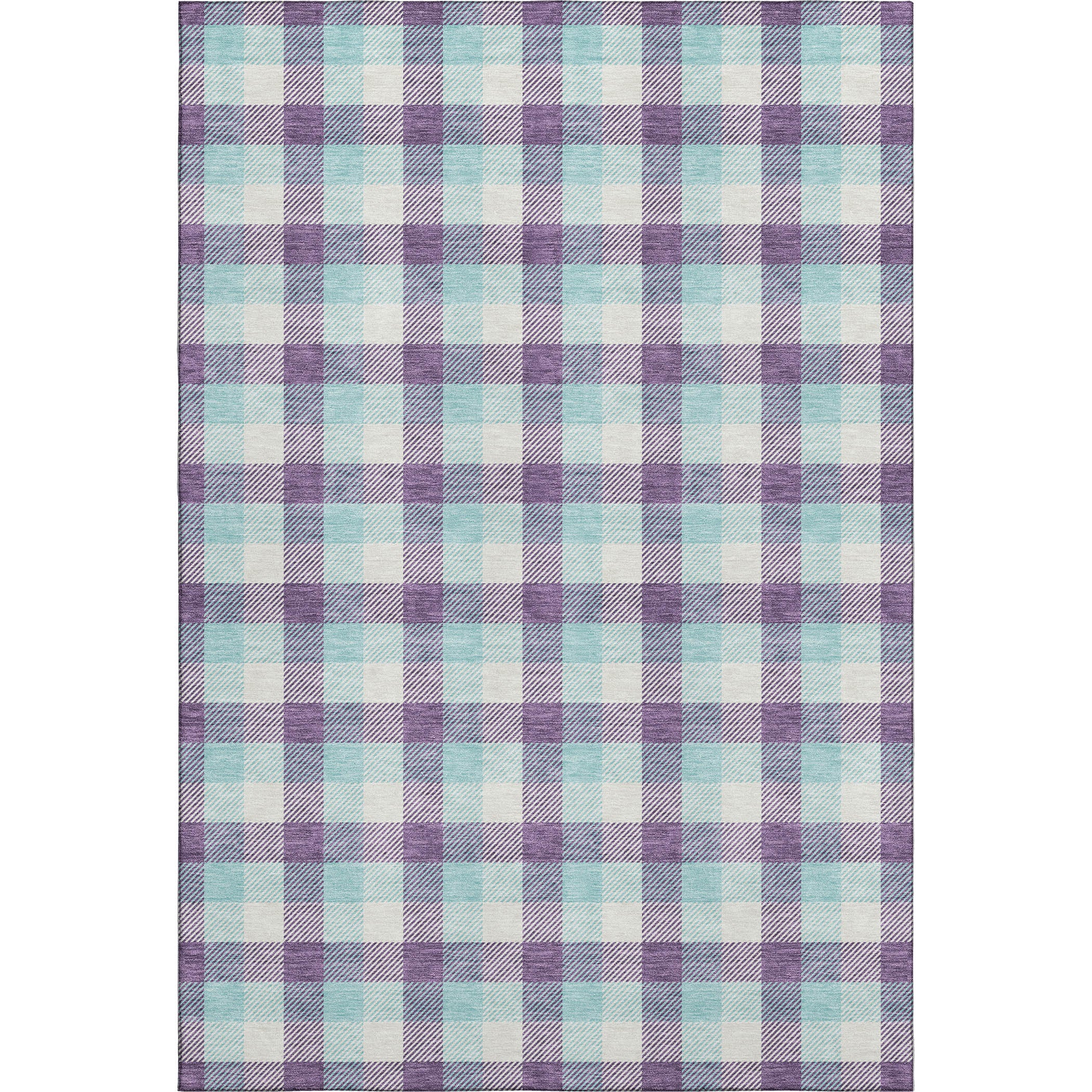 Seoul Machine Washable Transitional Purple Rug 2'6" x 3'10" #shape_Rectangle