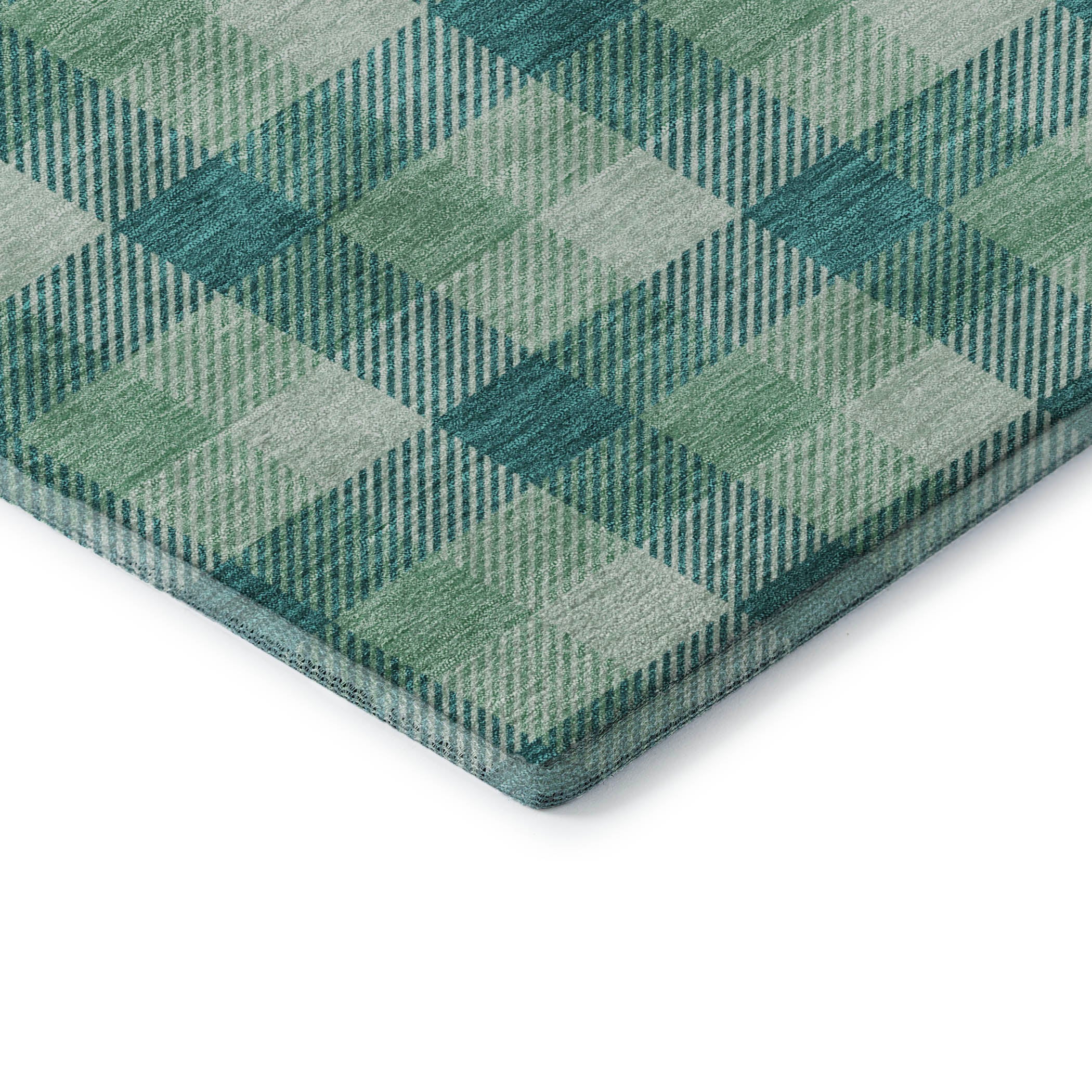 Seoul Machine Washable Transitional Seafoam Blue Rug 1'8" x 2'6" #shape_Rectangle