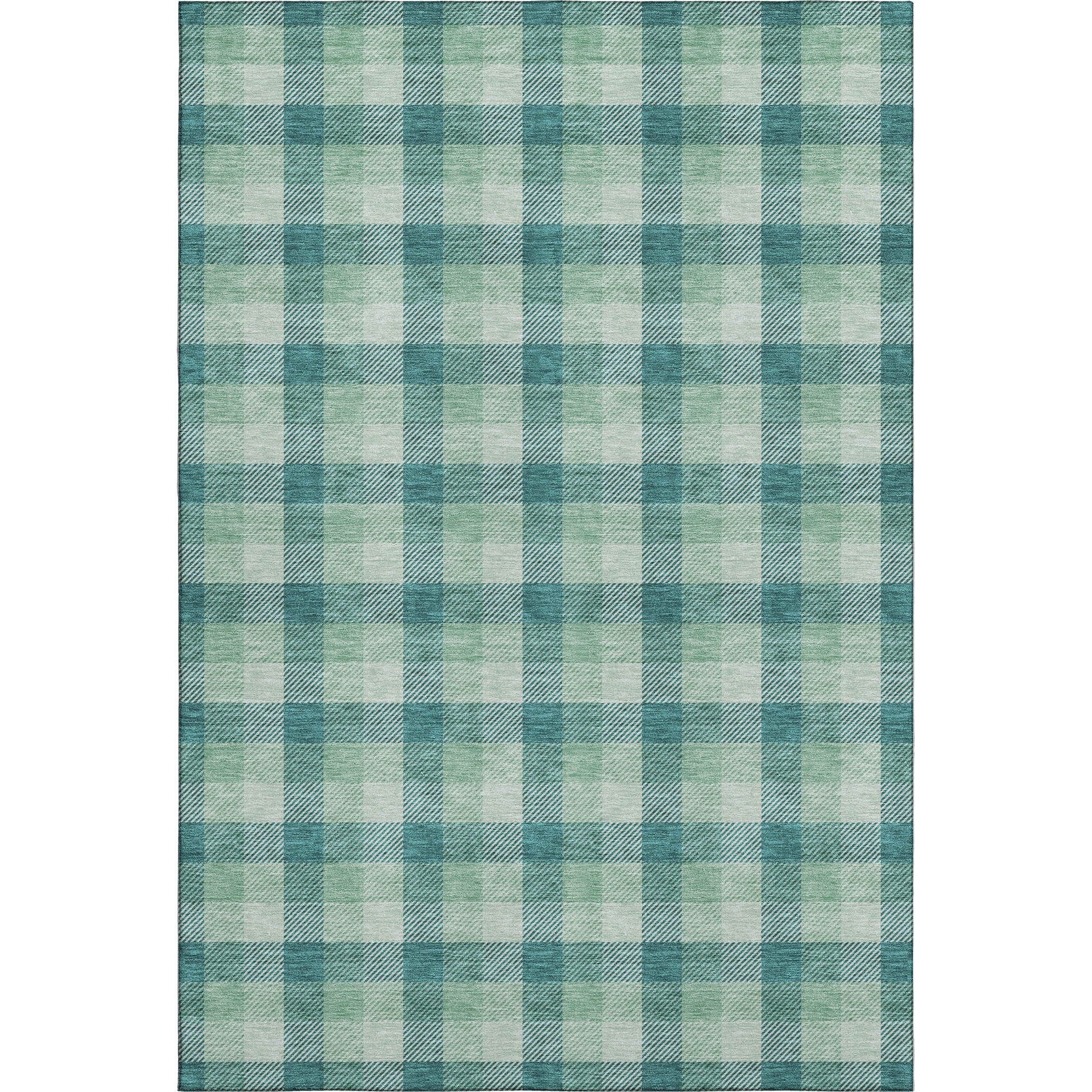 Seoul Machine Washable Transitional Seafoam Blue Rug 2'6" x 3'10" #shape_Rectangle