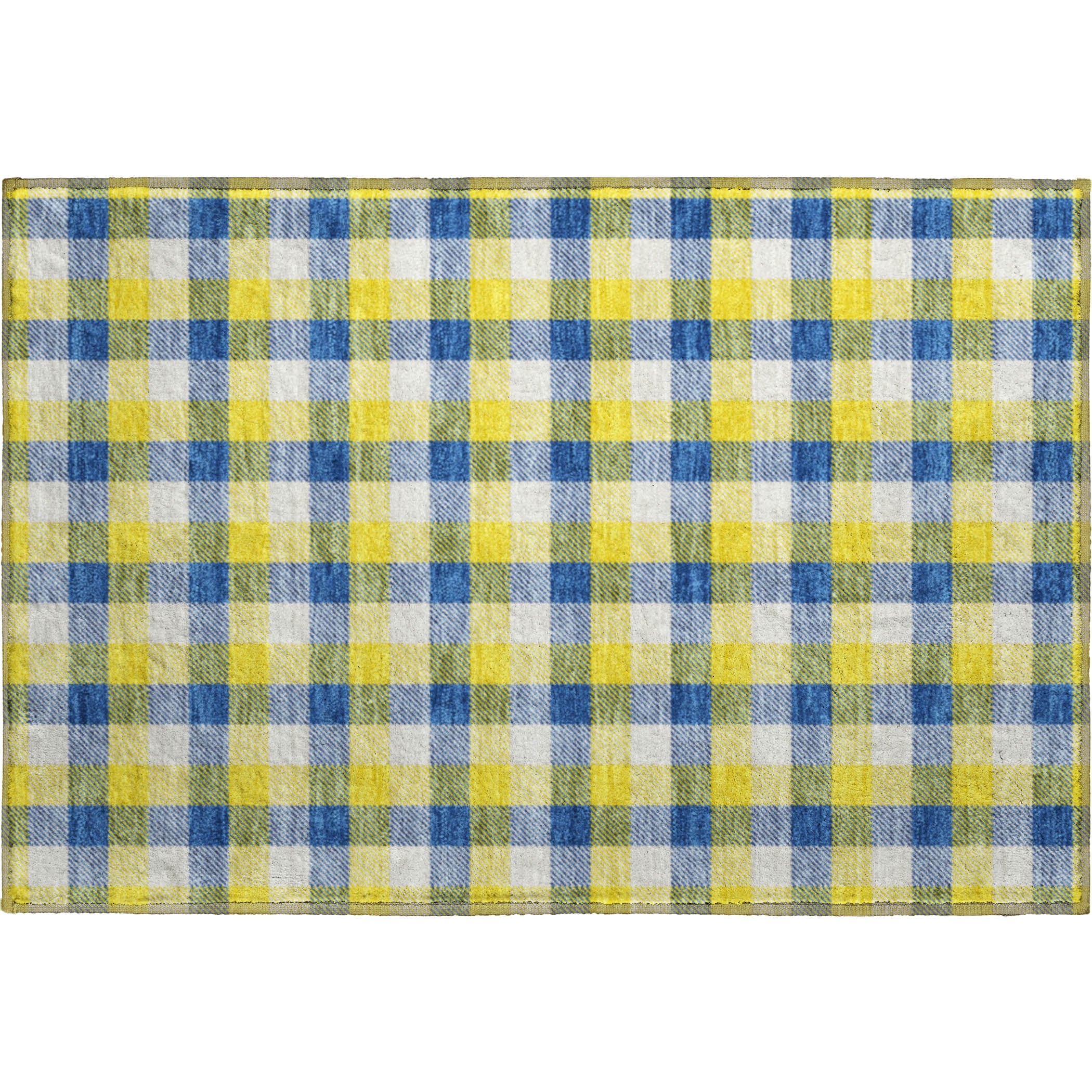 Seoul Machine Washable Transitional Yellow Gold Rug 1'8" x 2'6" #shape_Rectangle