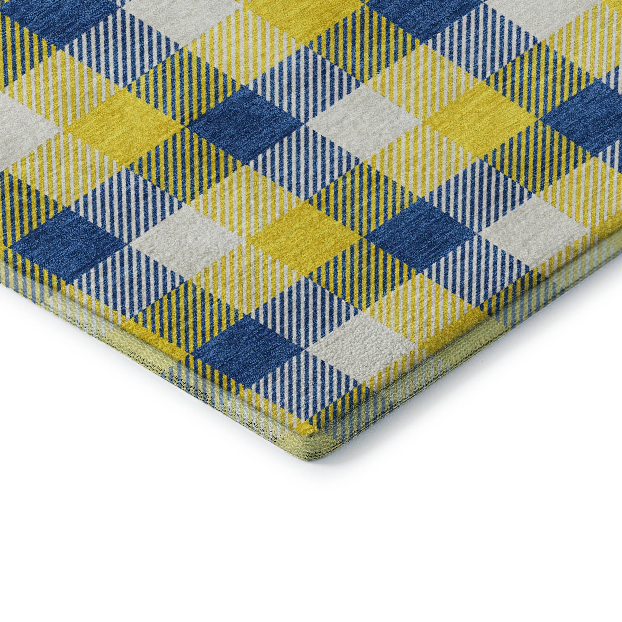 Seoul Machine Washable Transitional Yellow Gold Rug 1'8" x 2'6" #shape_Rectangle