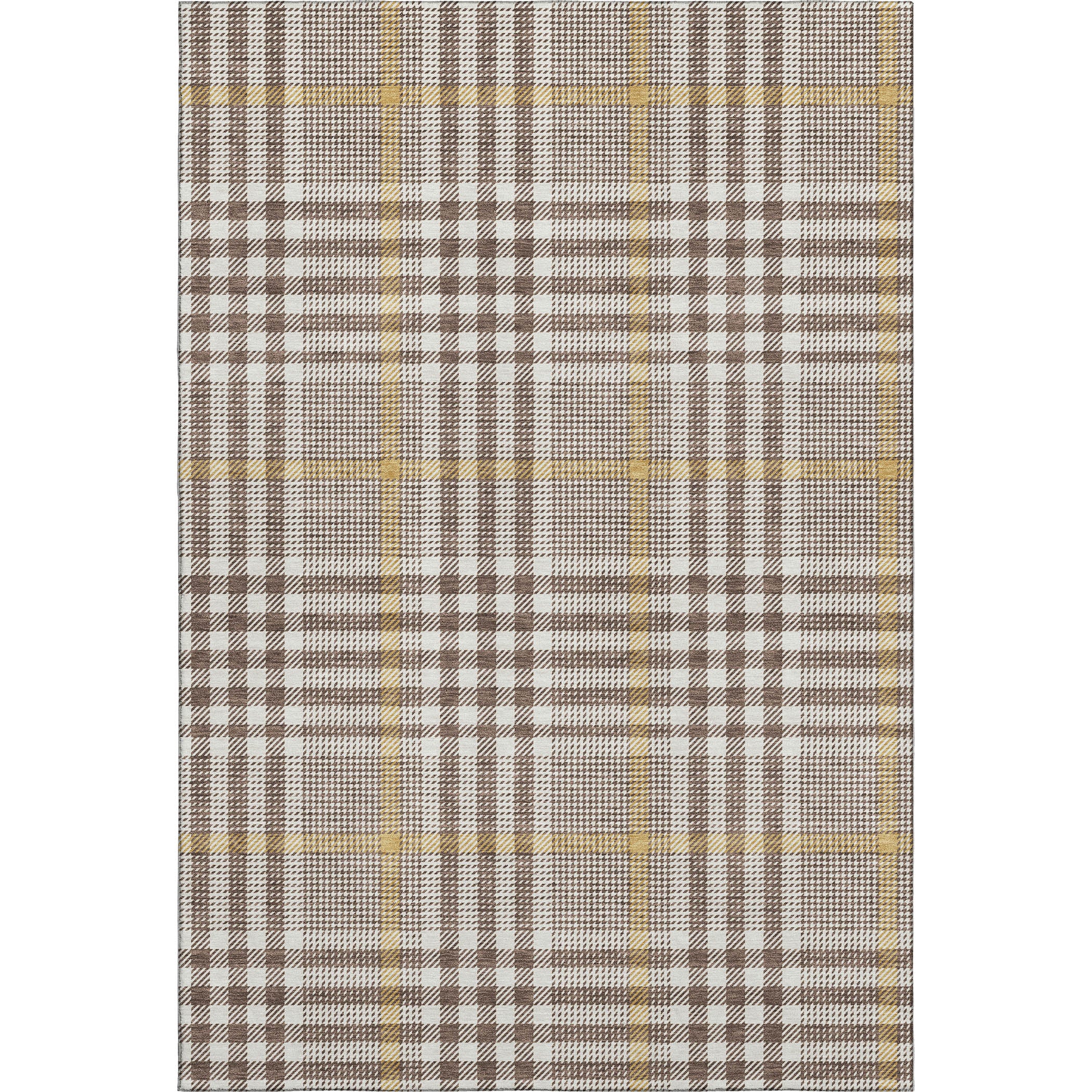 Montevideo Machine Washable Transitional Brown Rug 2'6" x 3'10" #shape_Rectangle