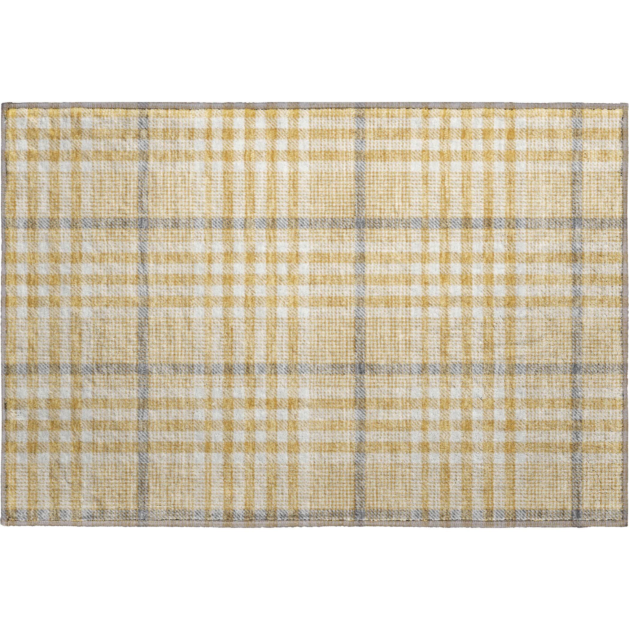 Montevideo Machine Washable Transitional Gold Rug 1'8" x 2'6" #shape_Rectangle