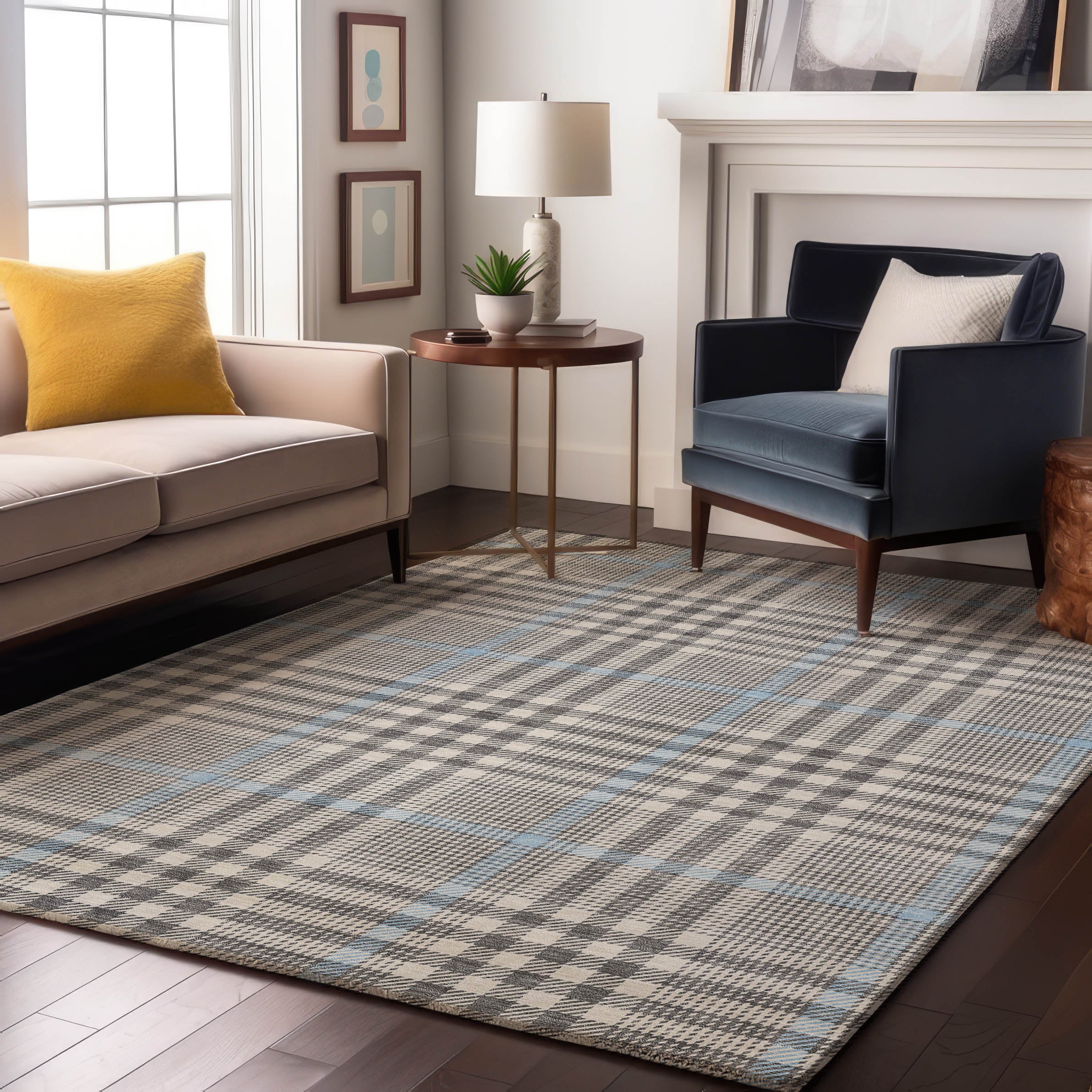Montevideo Machine Washable Transitional Gray Rug 2'6" x 3'10" #shape_Rectangle