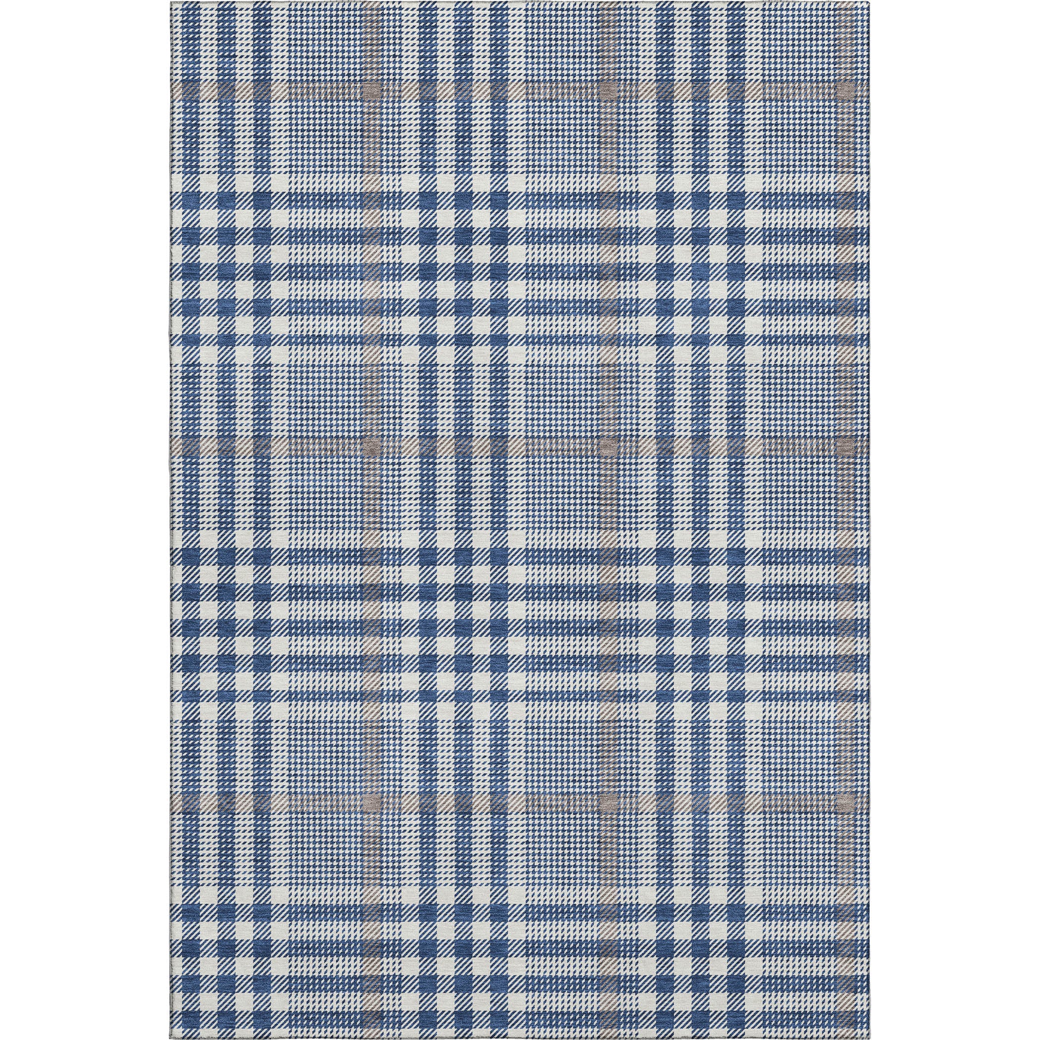 Montevideo Machine Washable Transitional Navy Blue Rug 2'6" x 3'10" #shape_Rectangle