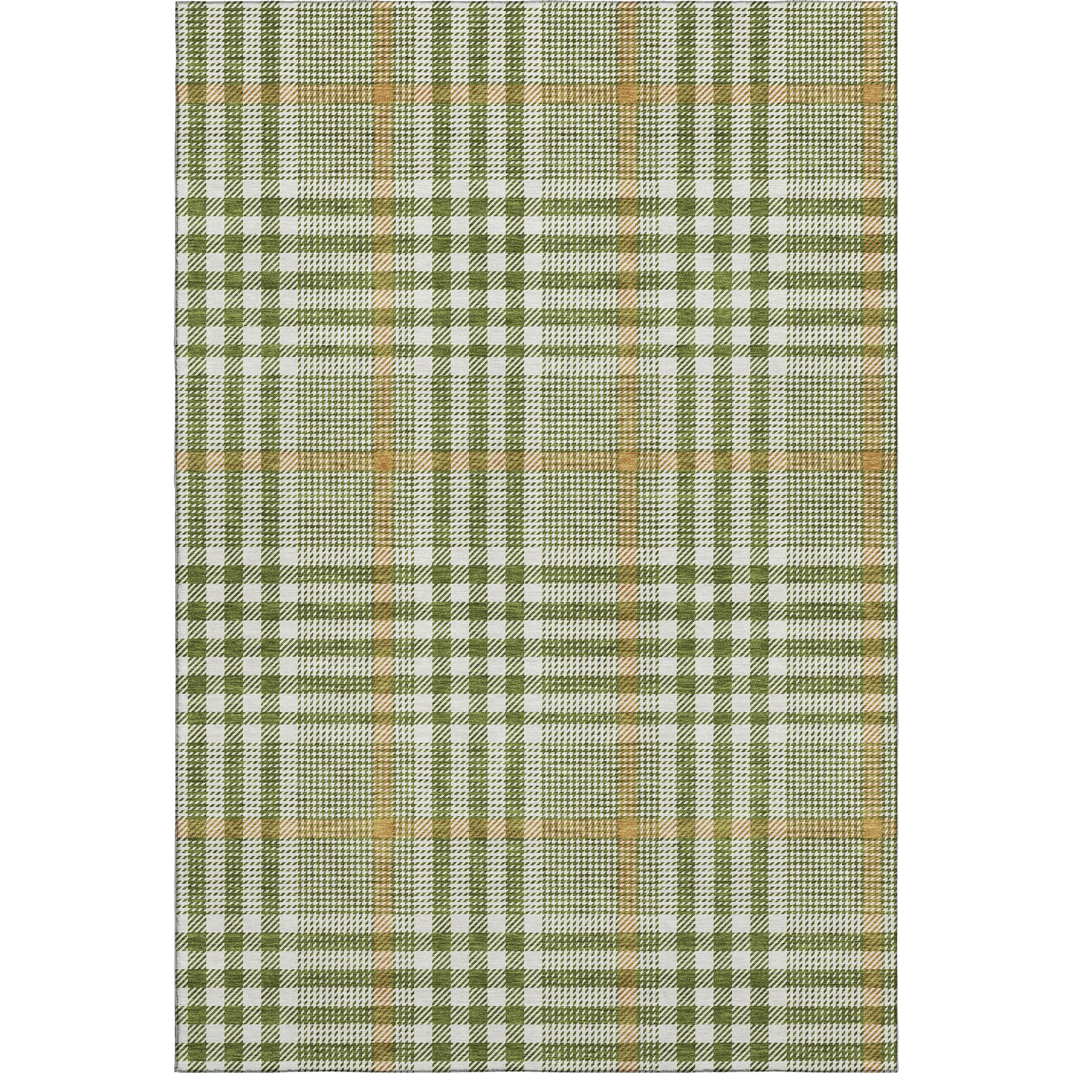 Montevideo Machine Washable Transitional Olive Green Rug 2'6" x 3'10" #shape_Rectangle