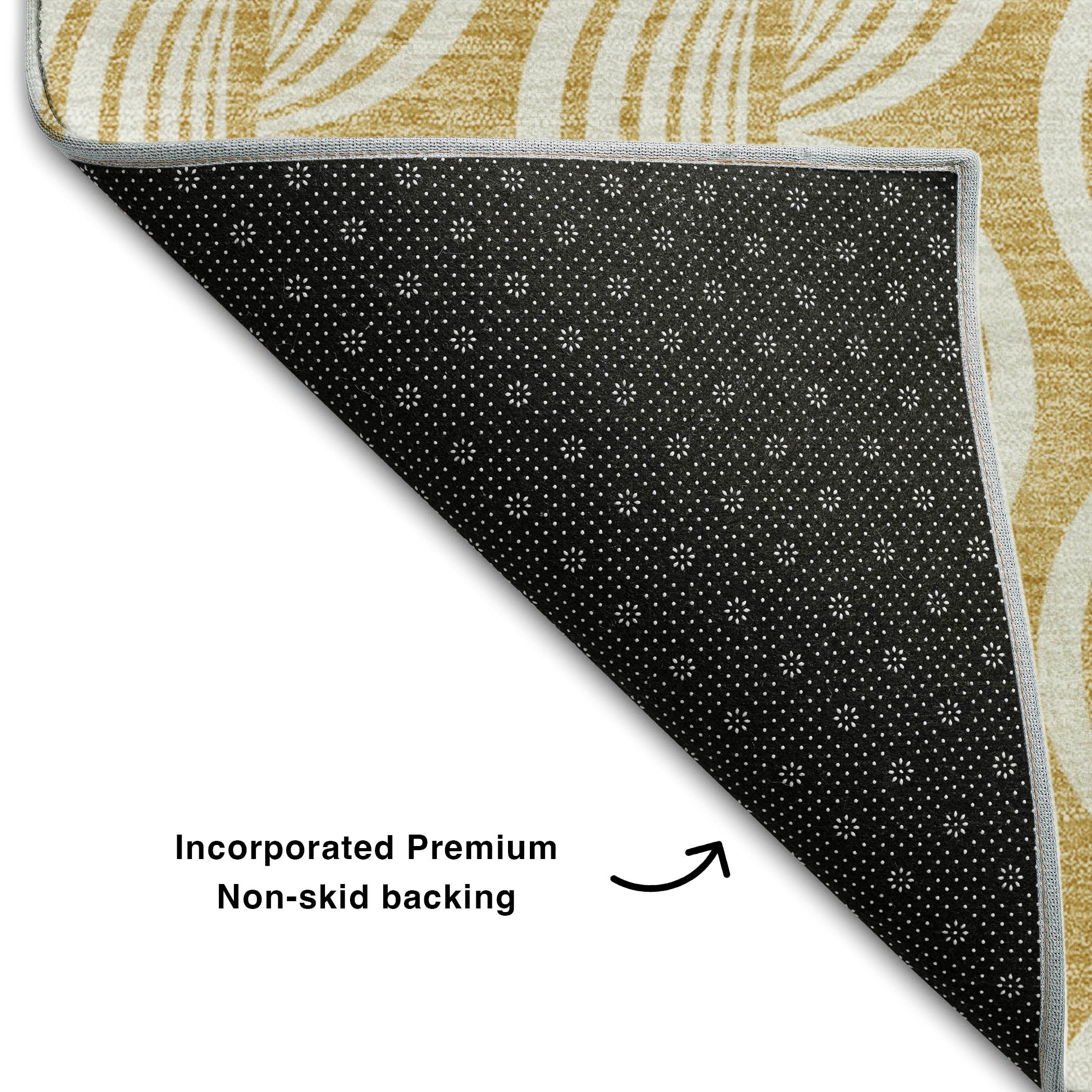 Montevideo Machine Washable Transitional Gold Rug 1'8" x 2'6" #shape_Rectangle