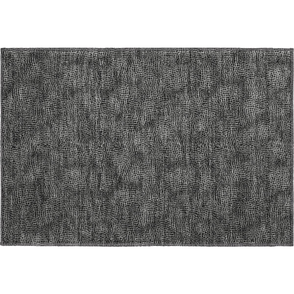 Split Machine Washable Transitional Black Rug 1'8" x 2'6"