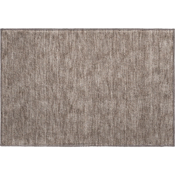 Split Machine Washable Transitional Brown Rug 1'8" x 2'6"