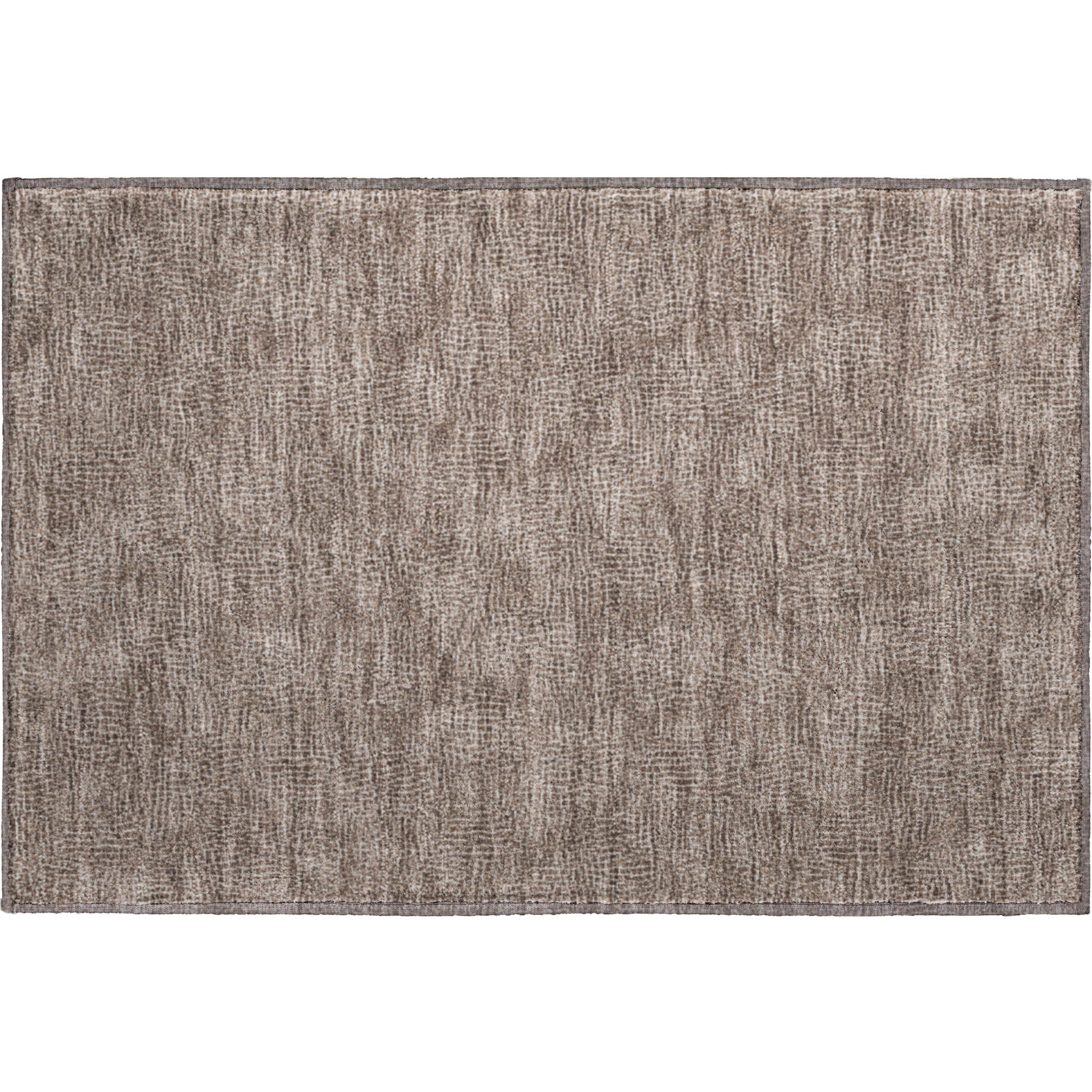 Split Machine Washable Transitional Brown Rug 1'8" x 2'6" #shape_Rectangle