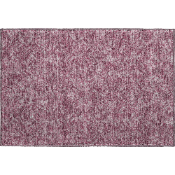 Split Machine Washable Transitional Eggplant Purple Rug 1'8" x 2'6"