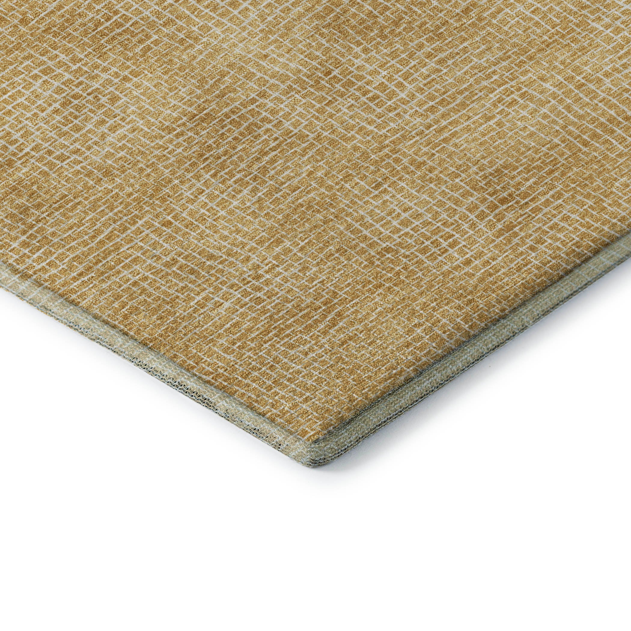 Split Machine Washable Transitional Gold Rug 1'8" x 2'6" #shape_Rectangle