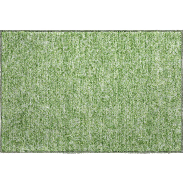 Split Machine Washable Transitional Green Rug 1'8" x 2'6"
