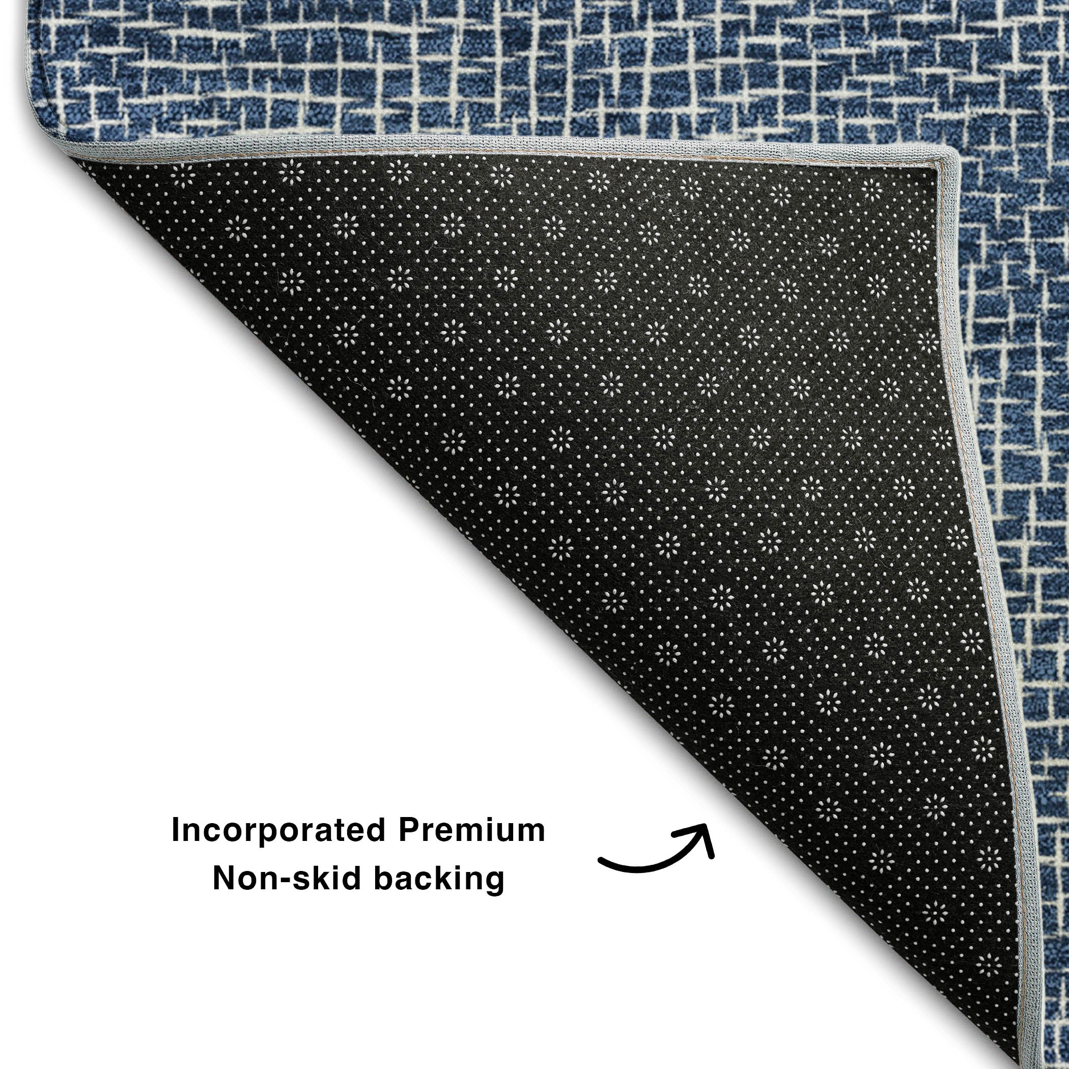 Split Machine Washable Transitional Navy Blue Rug 1'8" x 2'6" #shape_Rectangle