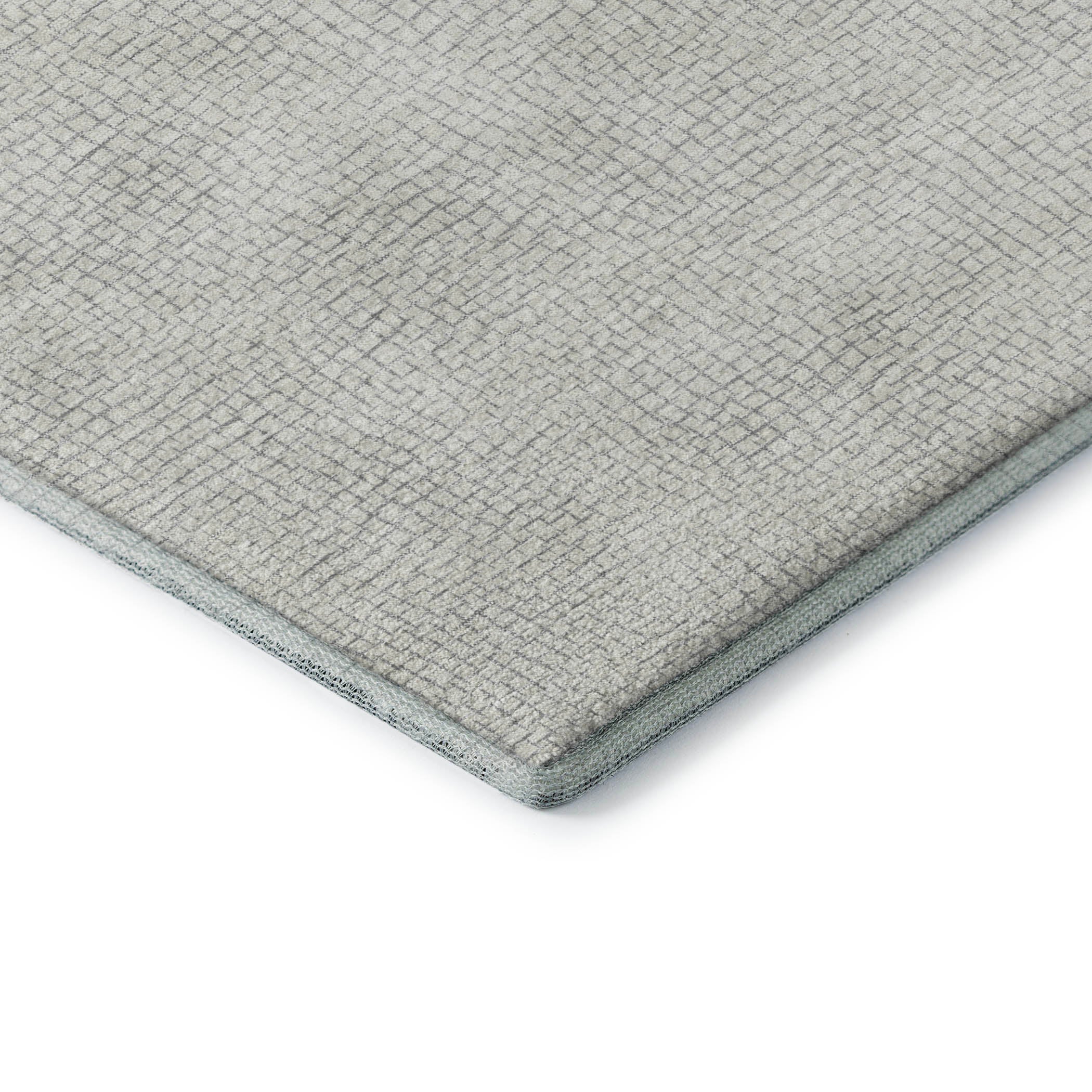 Seoul Machine Washable Transitional Silver Gray Rug 1'8" x 2'6" #shape_Rectangle