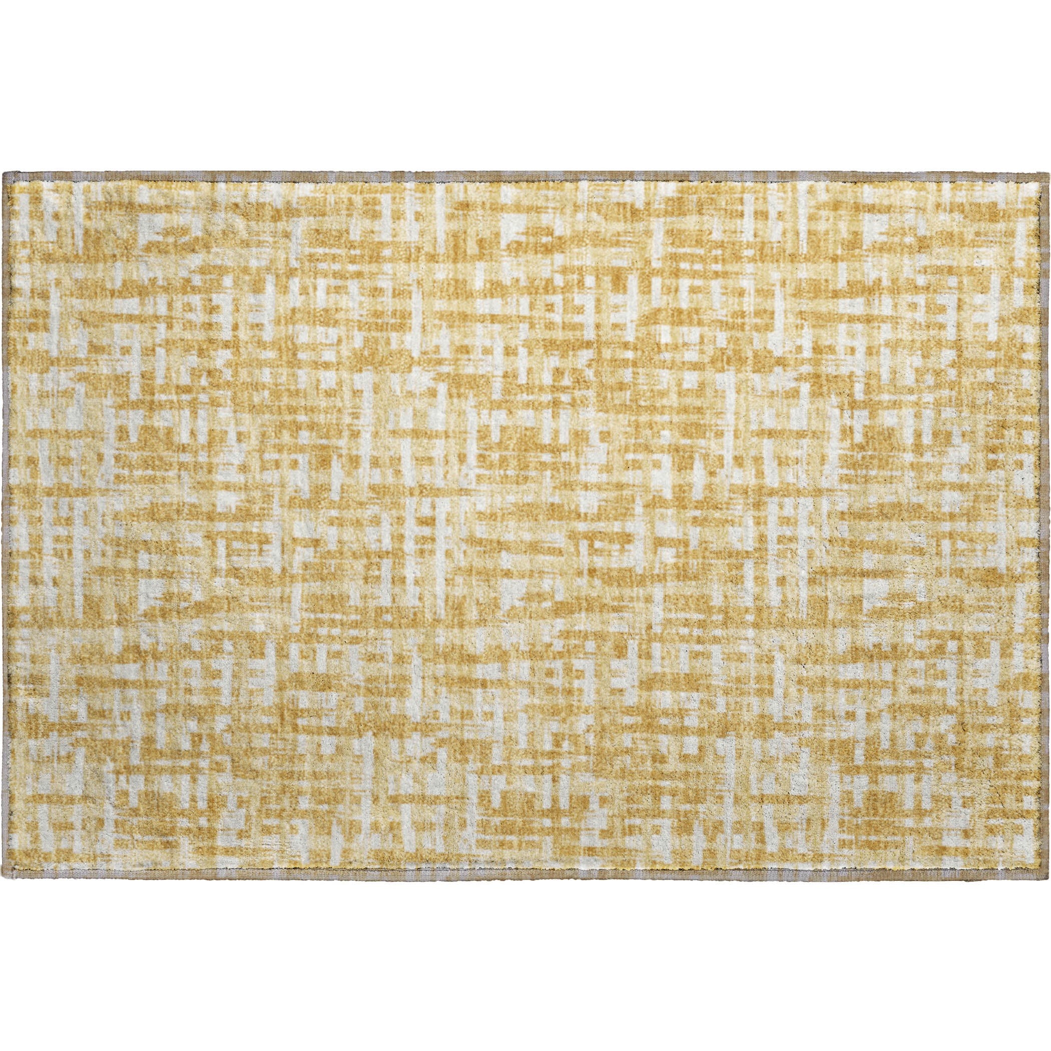 Cusco Machine Washable Transitional Gold Rug 1'8" x 2'6" #shape_Rectangle