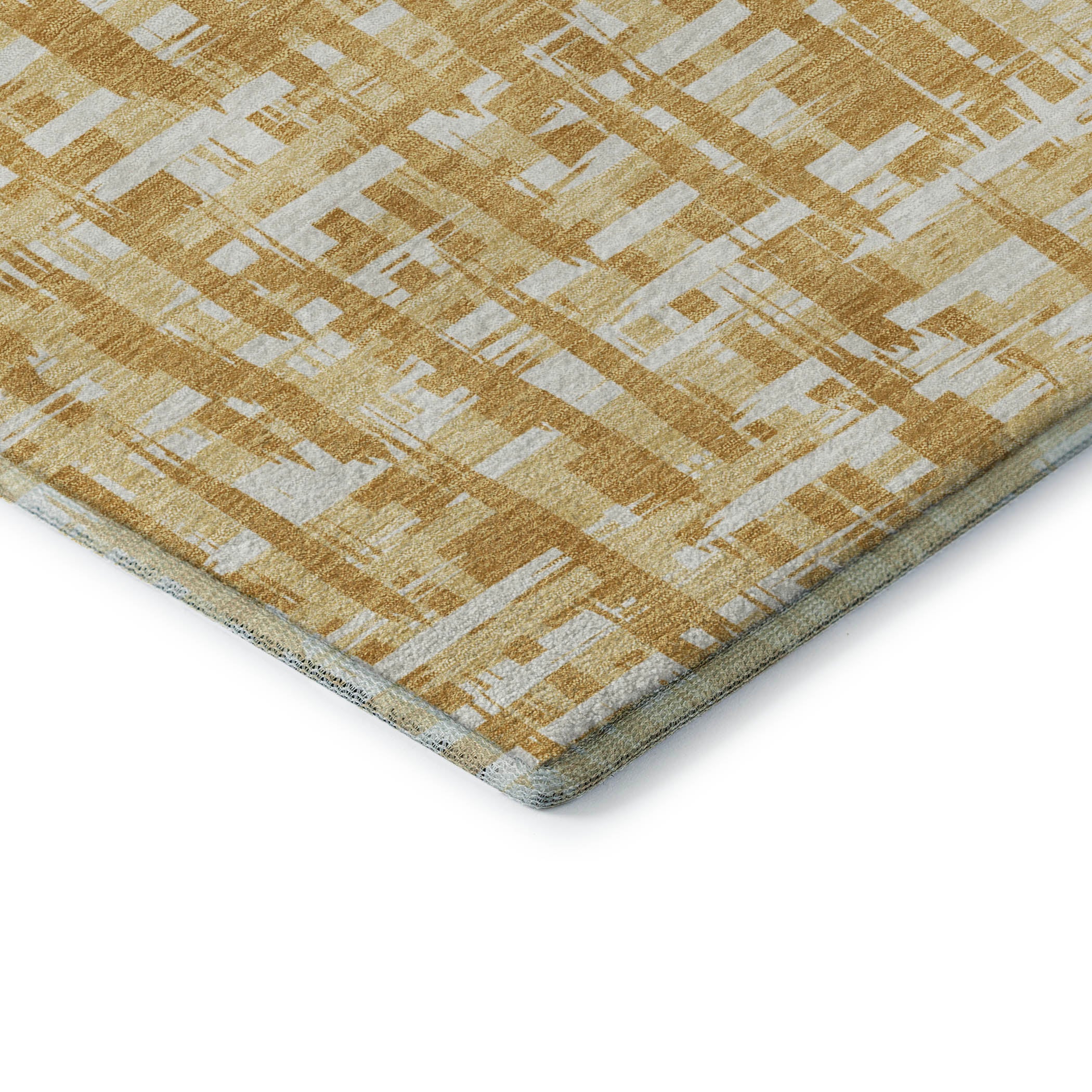Cusco Machine Washable Transitional Gold Rug 1'8" x 2'6" #shape_Rectangle