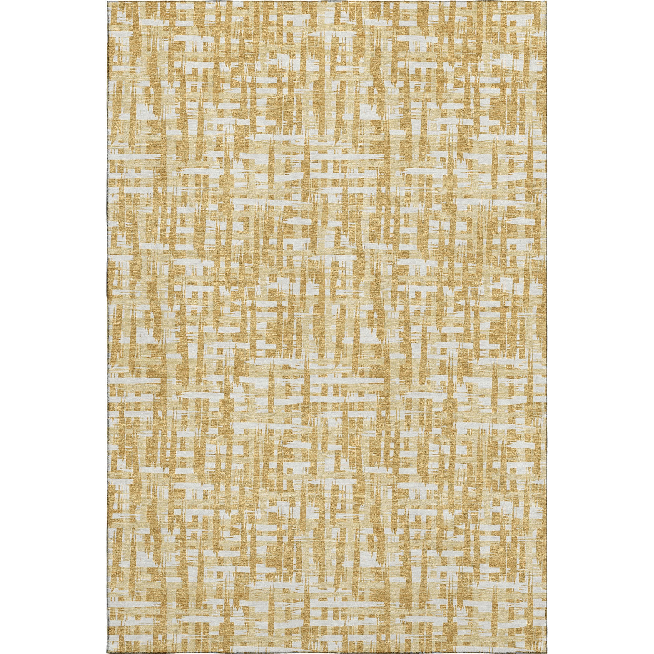 Cusco Machine Washable Transitional Gold Rug 2'6" x 3'10" #shape_Rectangle