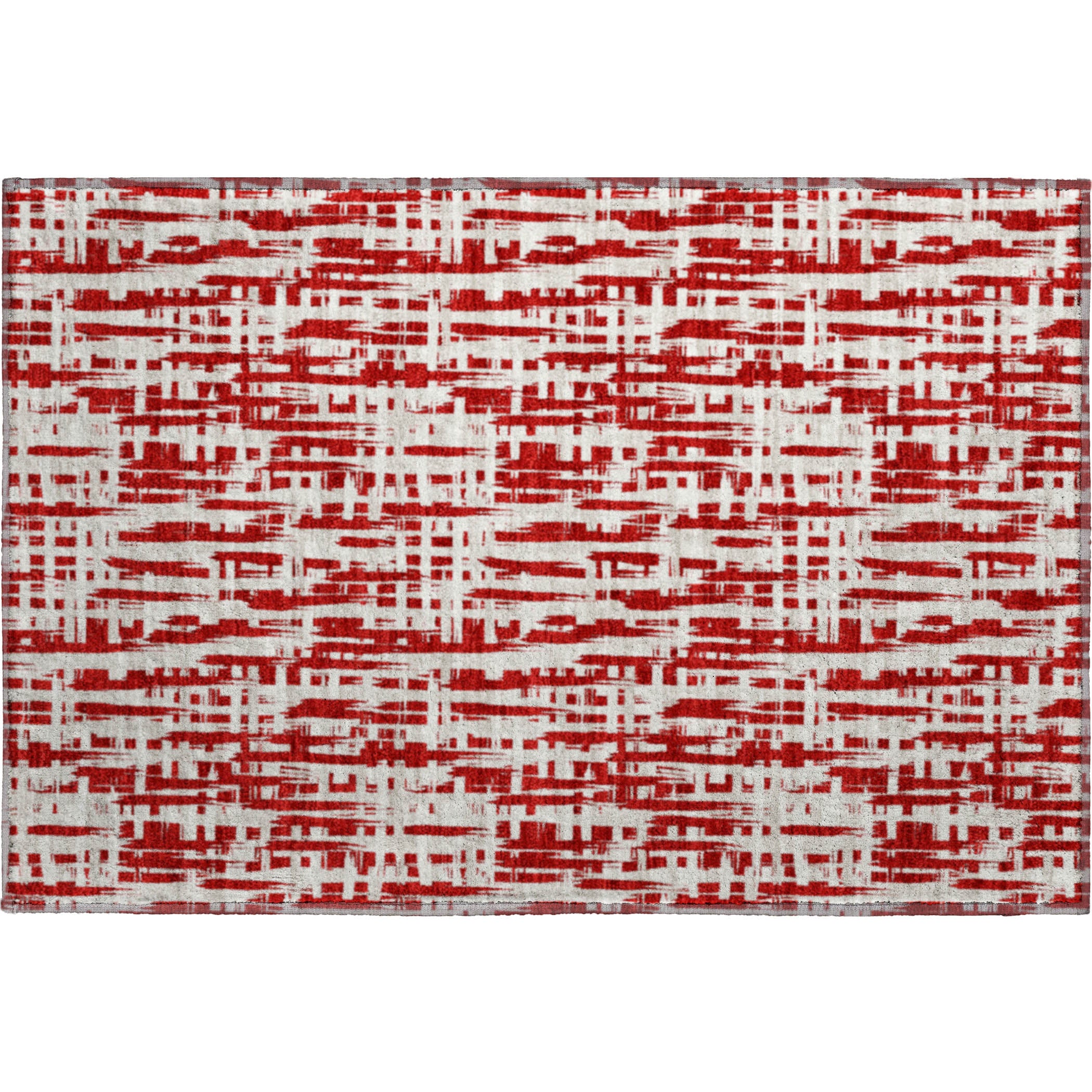 Cusco Machine Washable Transitional Red Rug 1'8" x 2'6" #shape_Rectangle