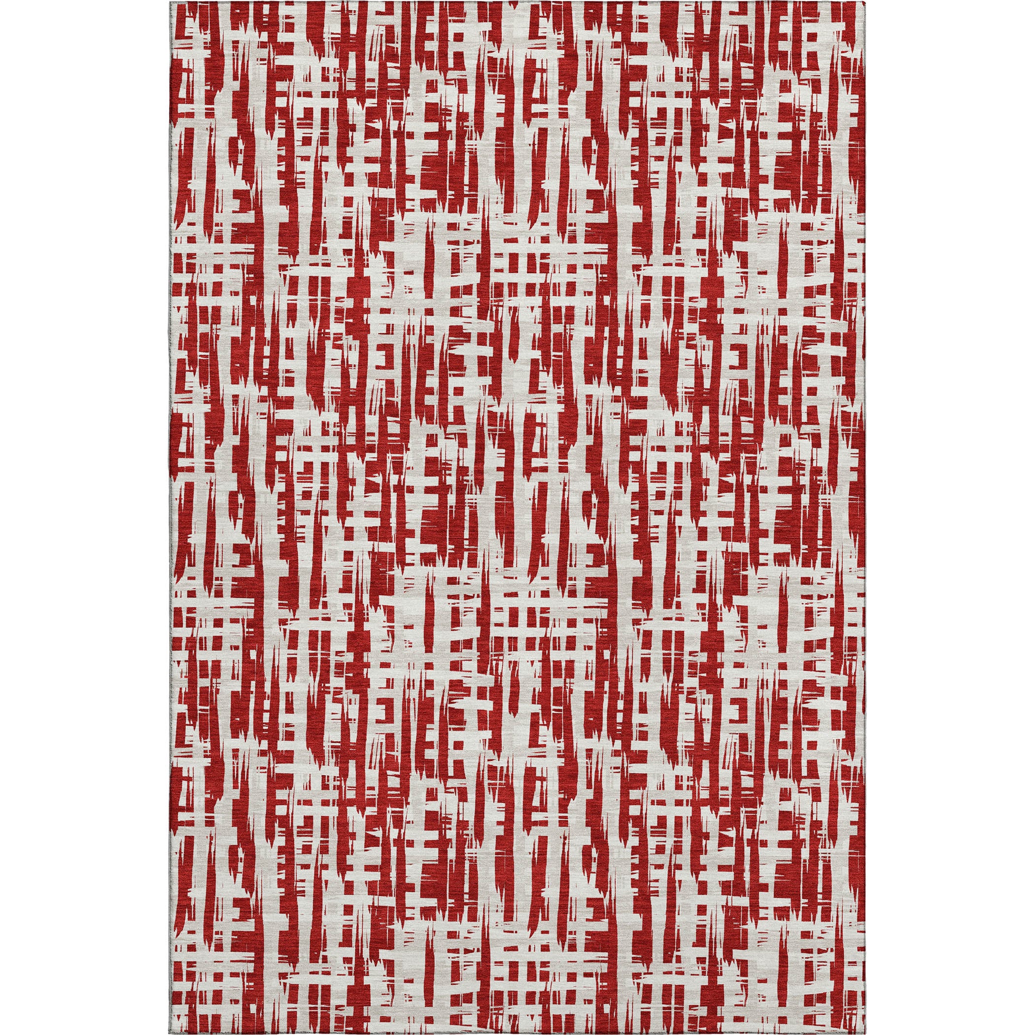 Cusco Machine Washable Transitional Red Rug 2'6" x 3'10" #shape_Rectangle