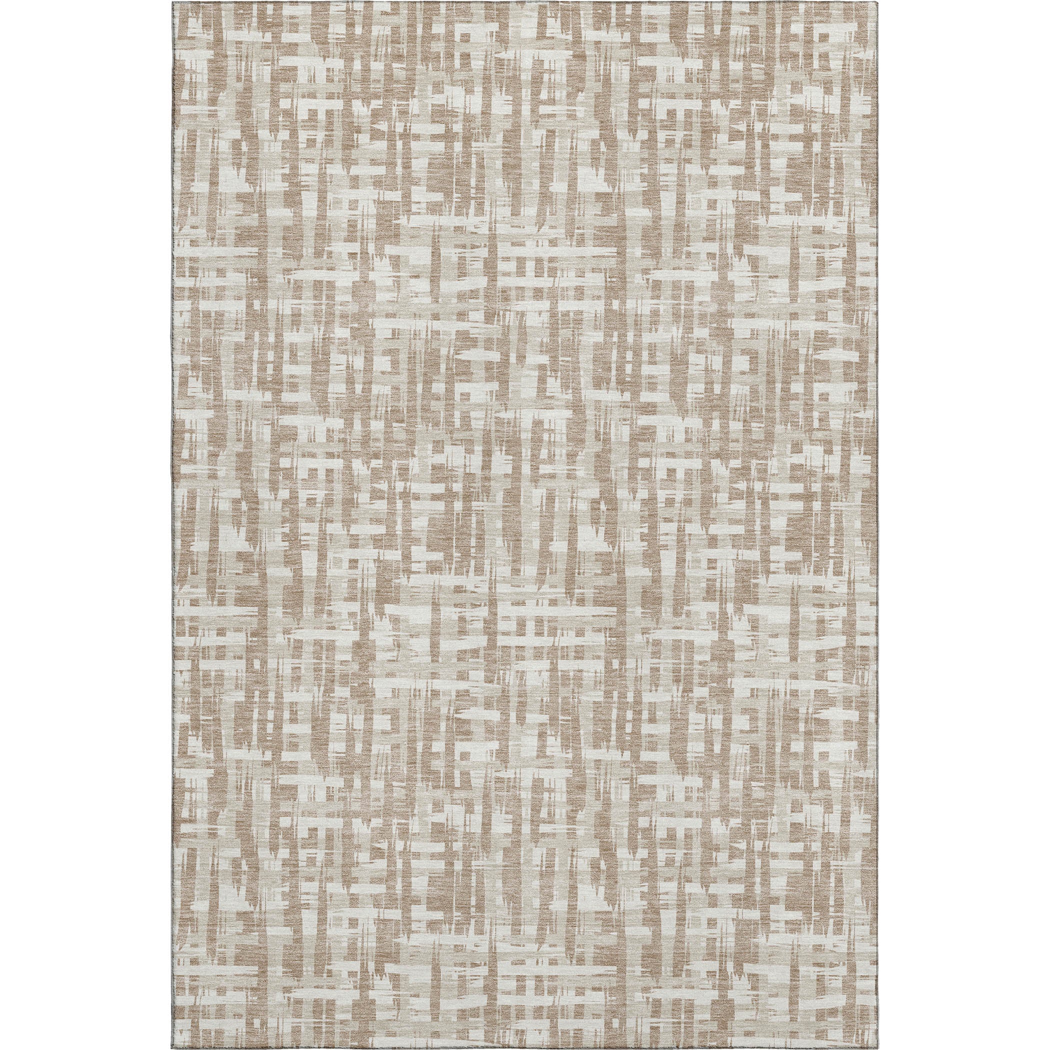 Cusco Machine Washable Transitional Tan Brown Rug 2'6" x 3'10" #shape_Rectangle