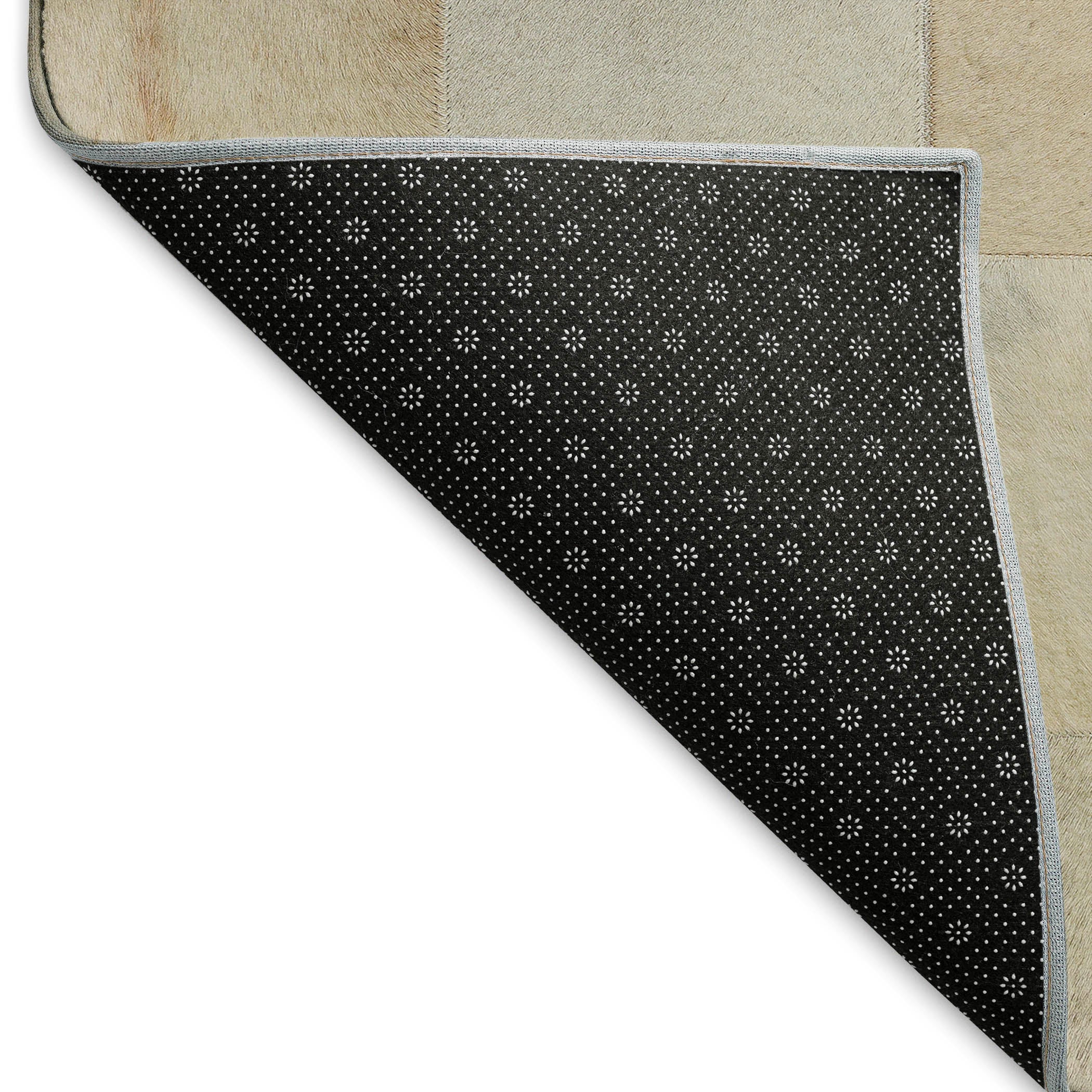 Sintra Machine Washable Cowhide Taupe Rug 1'8" x 2'6" #shape_Rectangle