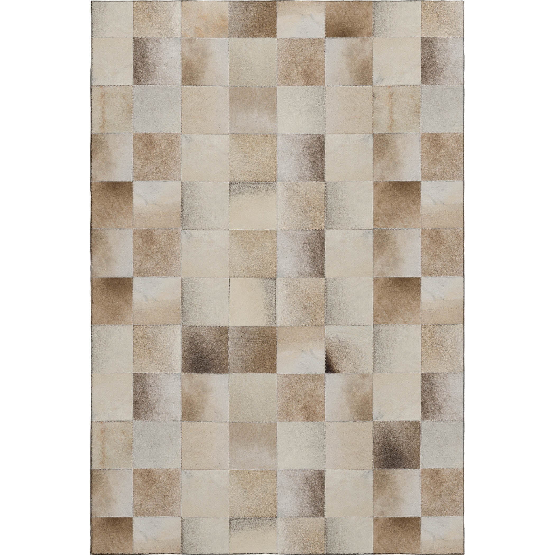 Sintra Machine Washable Cowhide Taupe Rug 2'6" x 3'10" #shape_Rectangle