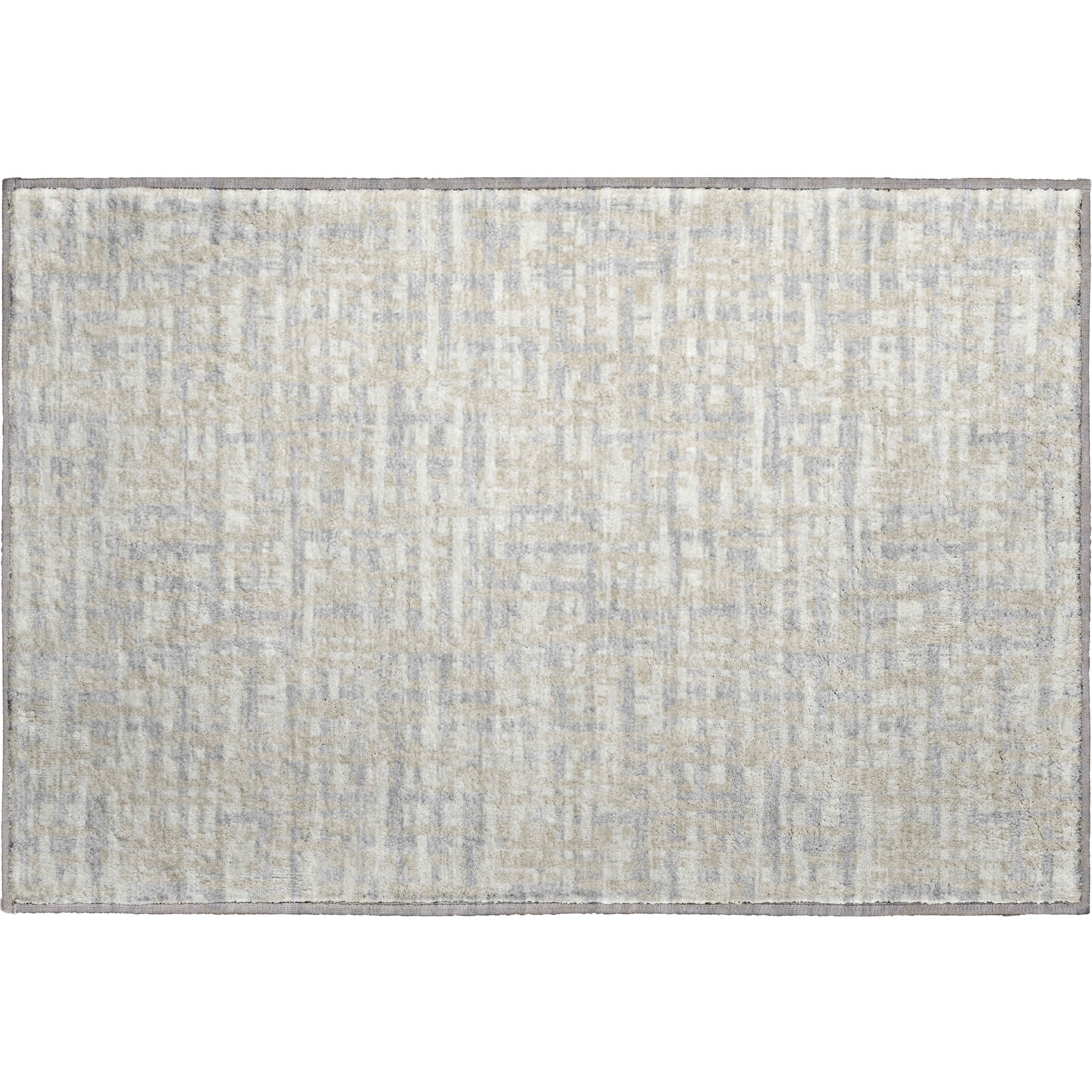 Luang Prabang Machine Washable Transitional Beige Brown Rug 1'8" x 2'6" #shape_Rectangle