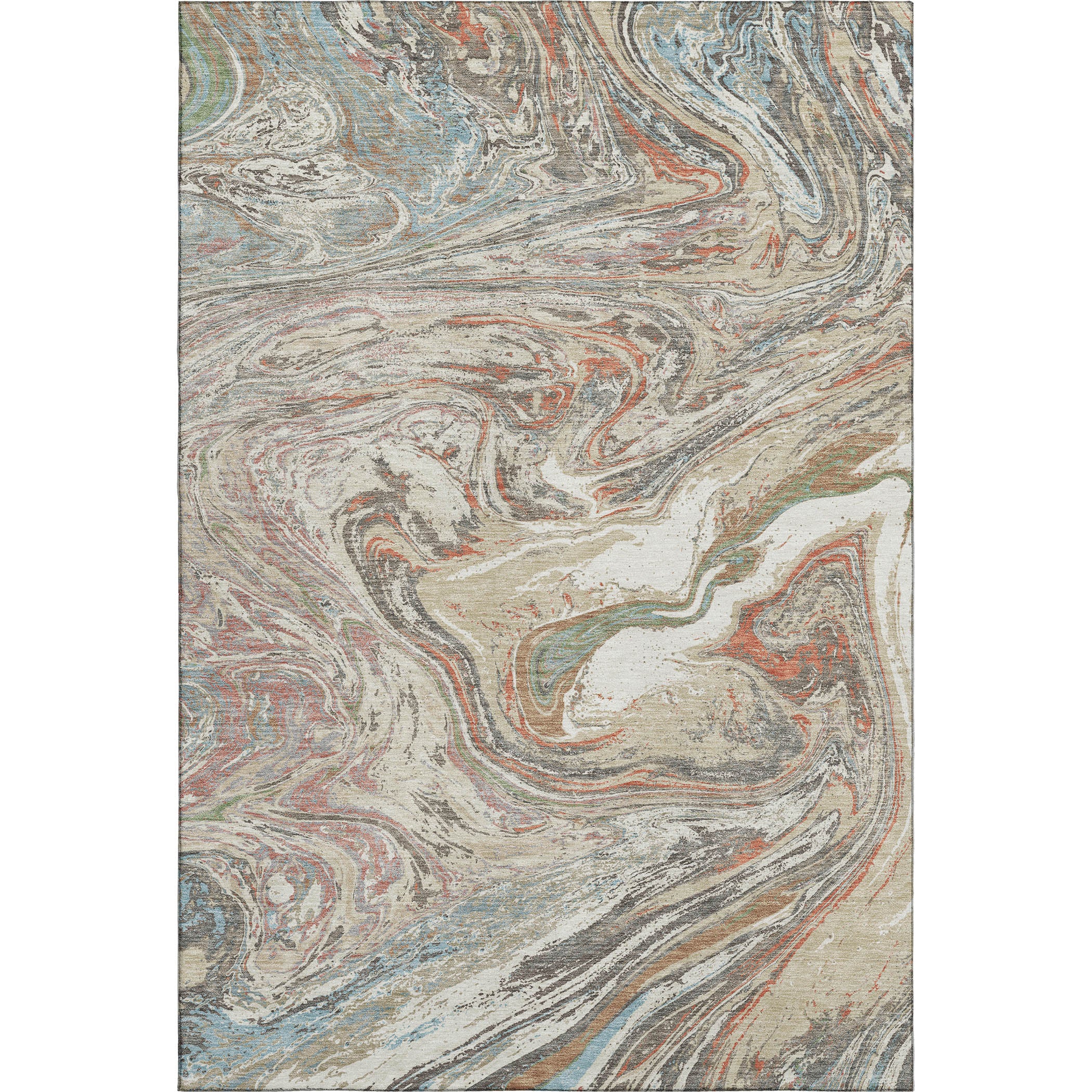 Cairo Machine Washable Transitional Beige Brown Rug 2'6" x 3'10" #shape_Rectangle