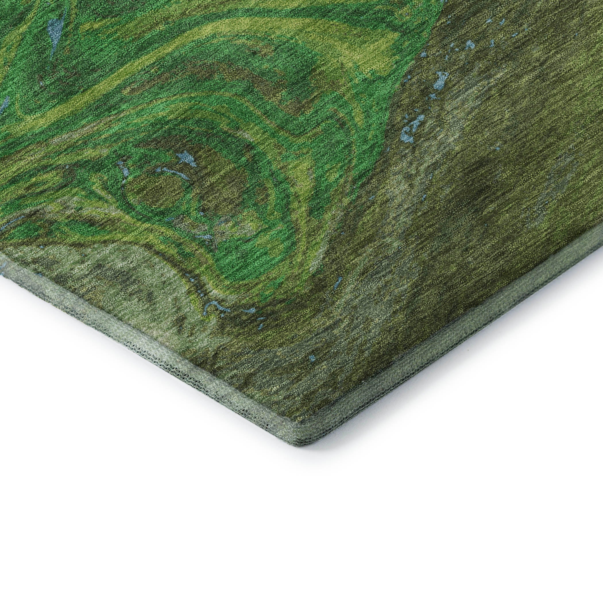 Cairo Machine Washable Transitional Green Rug 1'8" x 2'6" #shape_Rectangle