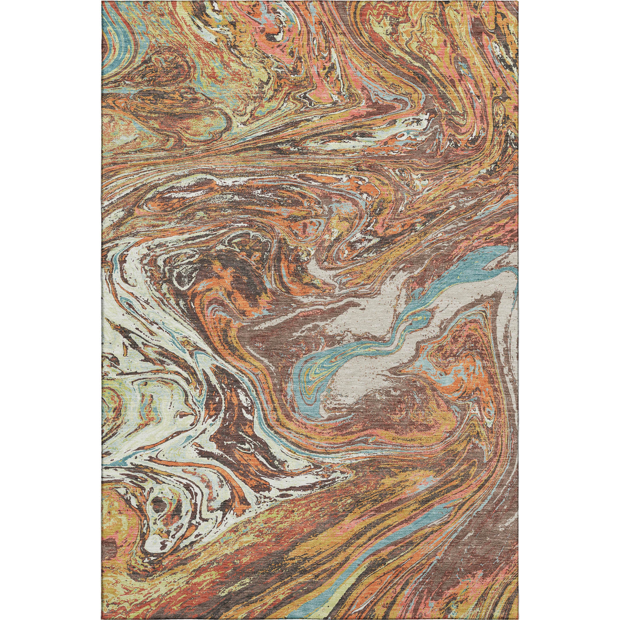 Cairo Machine Washable Transitional Khaki Brown Rug 2'6" x 3'10" #shape_Rectangle