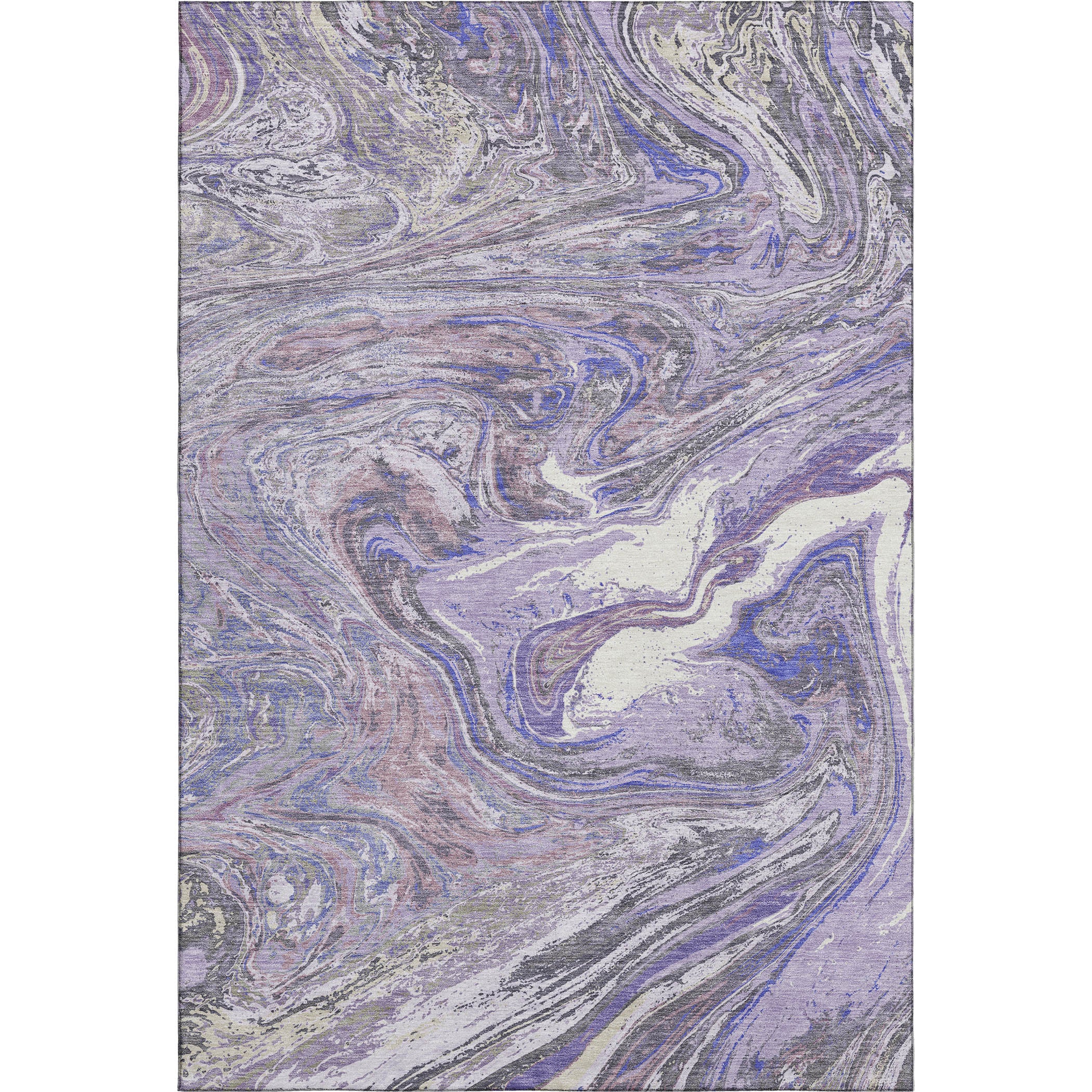 Cairo Machine Washable Transitional Lavender Purple Rug 2'6" x 3'10" #shape_Rectangle