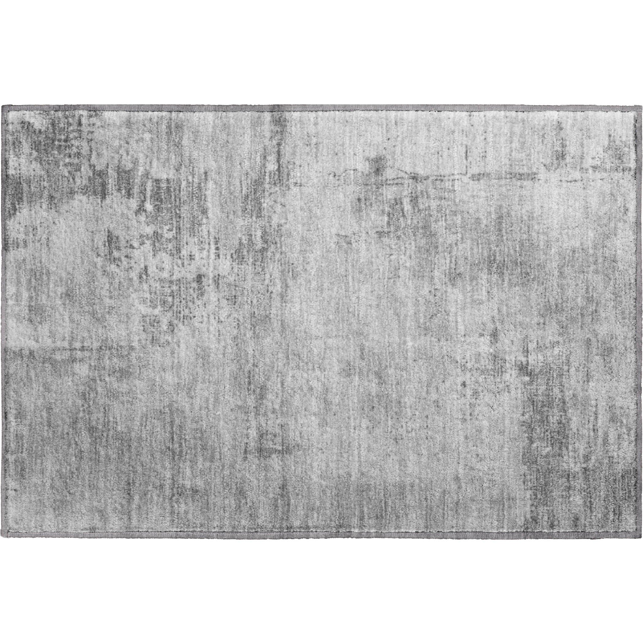 Antigua Machine Washable Transitional Gray Rug 1'8" x 2'6" #shape_Rectangle
